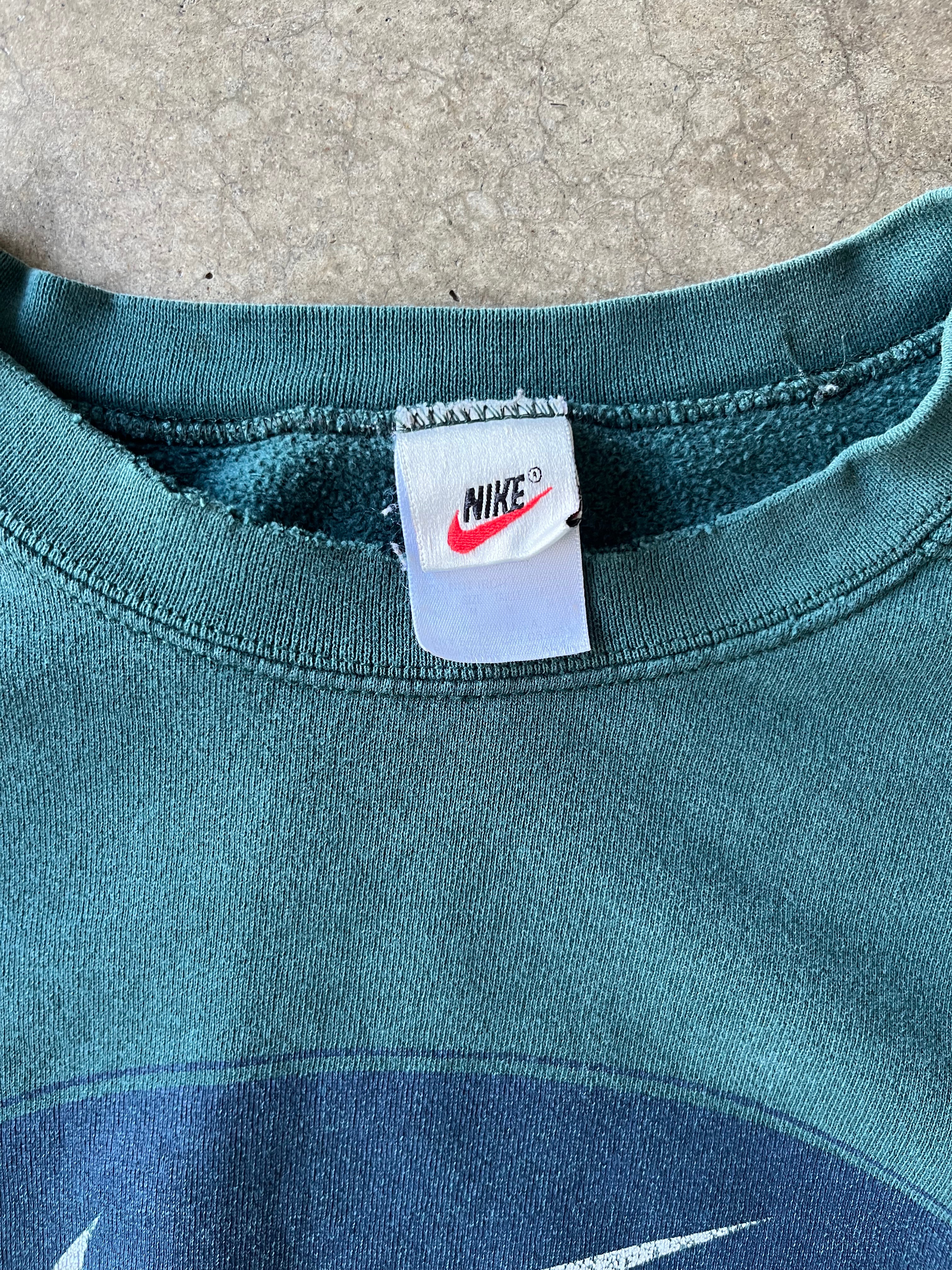 90S NIKE BIG SWOOSH CREWNECK - M