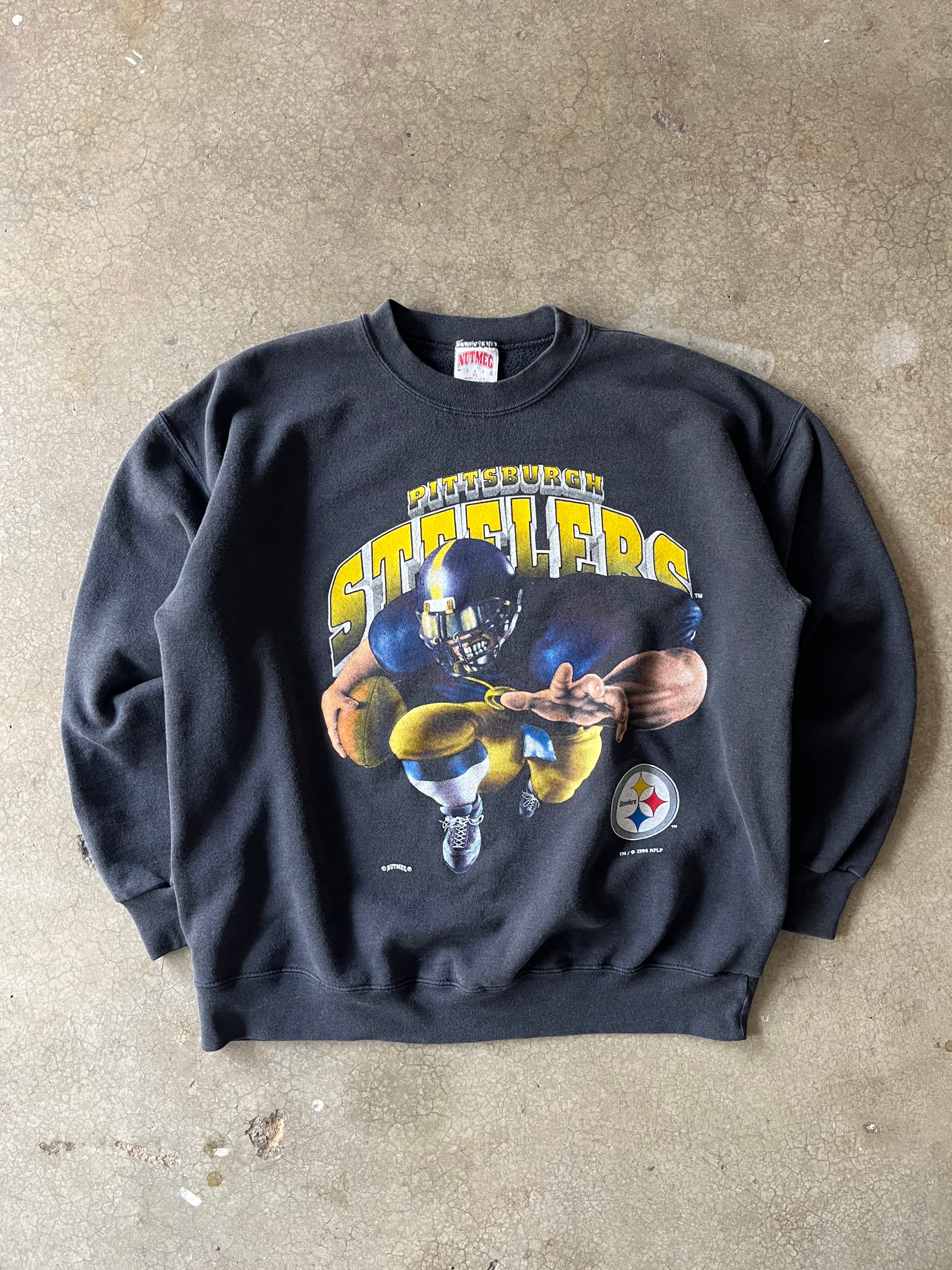 90S PITTSBURG STEELERS CREWNECK - XL