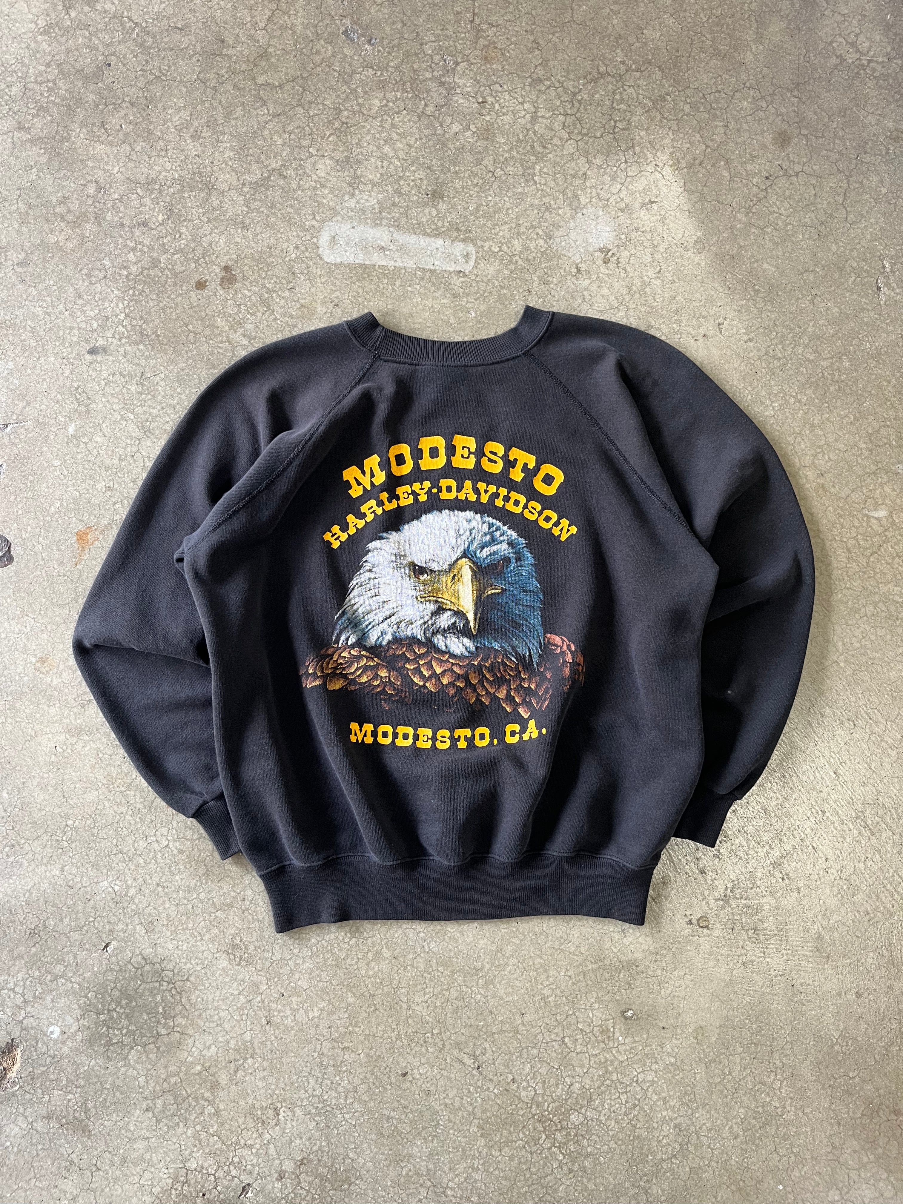 80 HARLEY DAVIDSON MODESTO CREWNECK - M