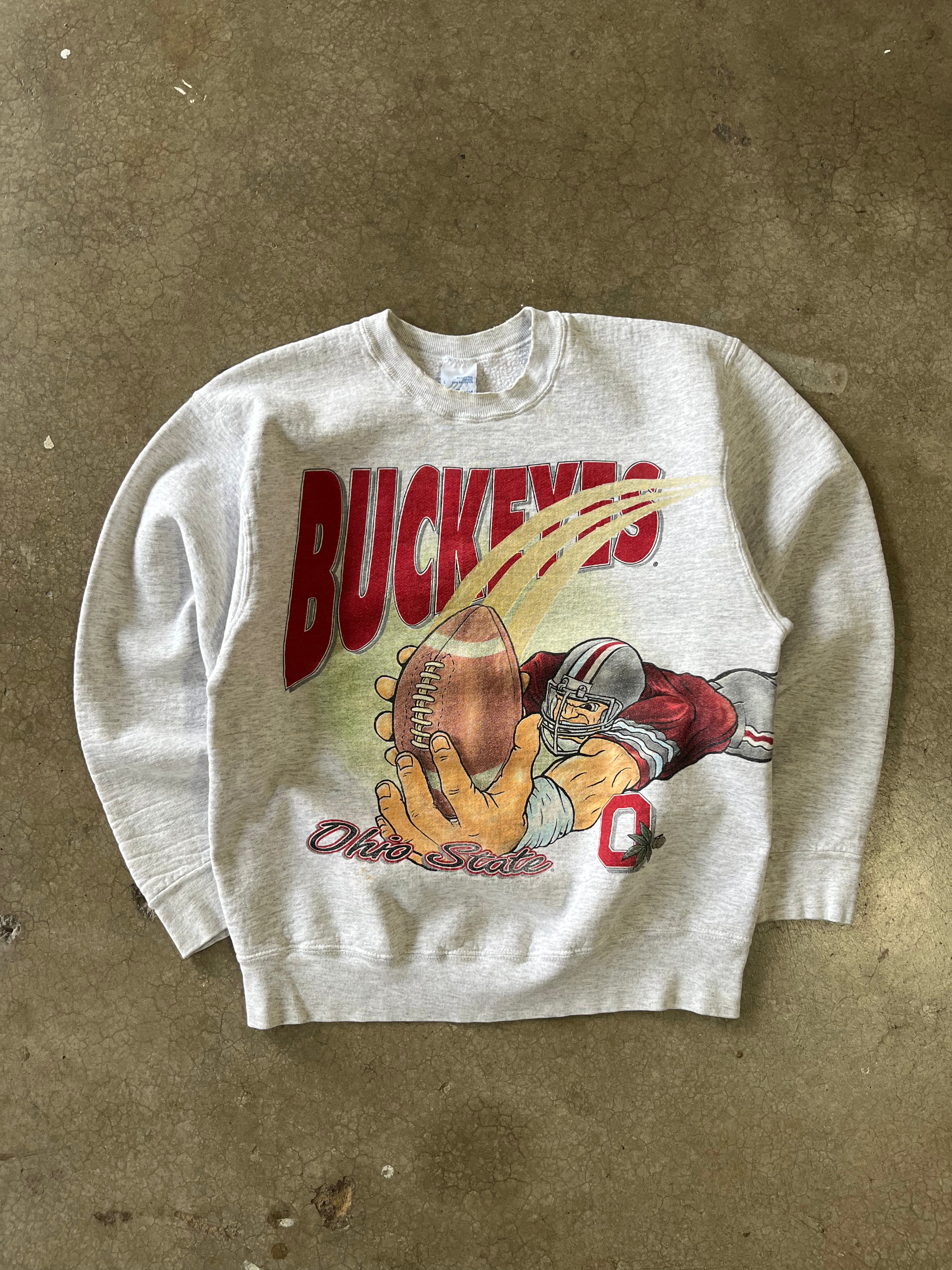 90S OHIO STATE BUCKEYES CREWNECK - L