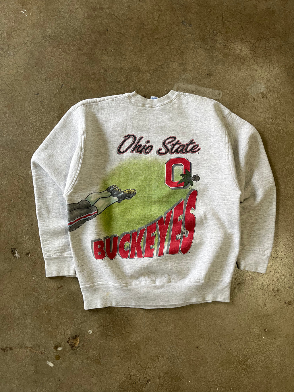 90S OHIO STATE BUCKEYES CREWNECK - L