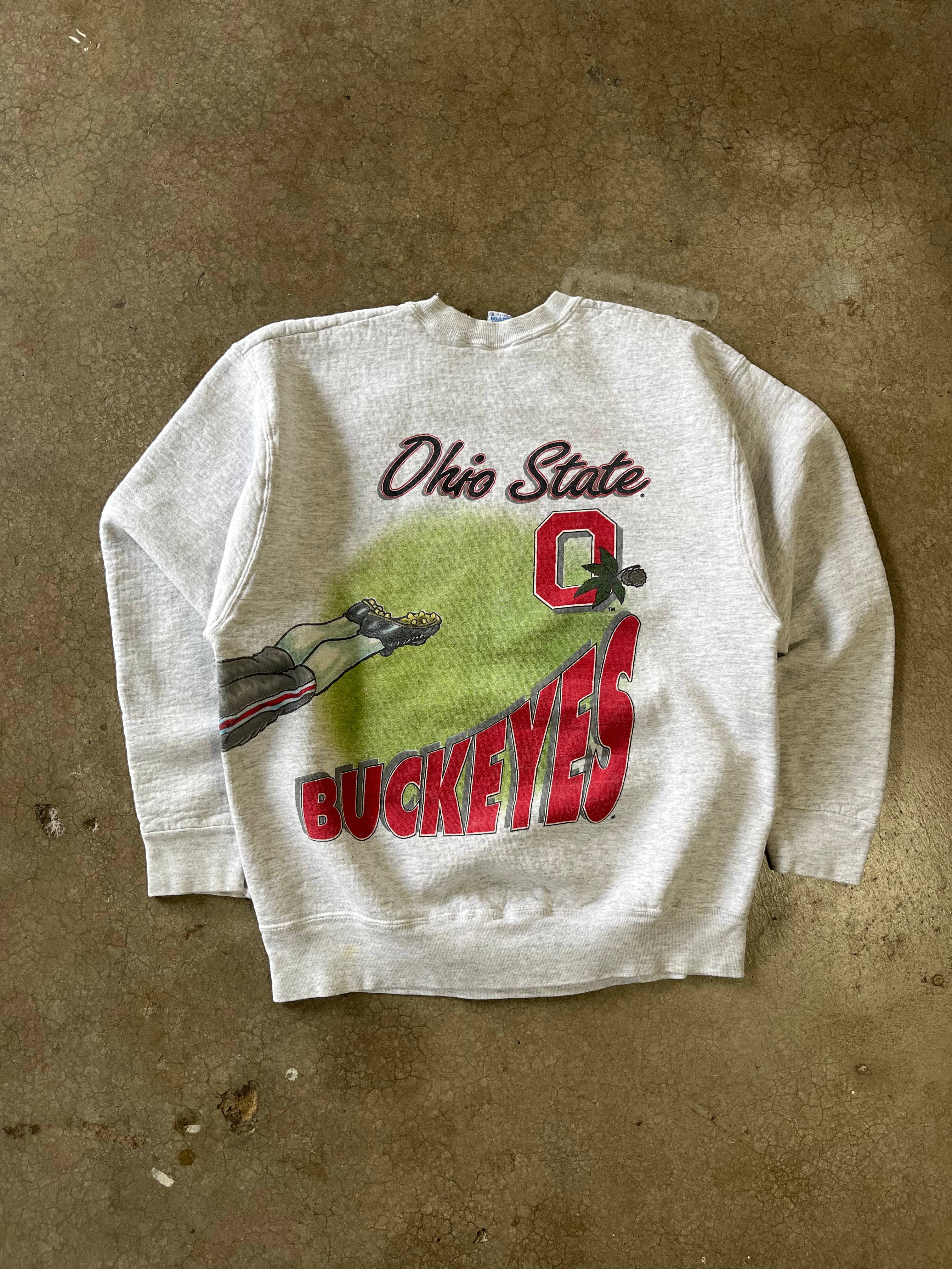 90S OHIO STATE BUCKEYES CREWNECK - L