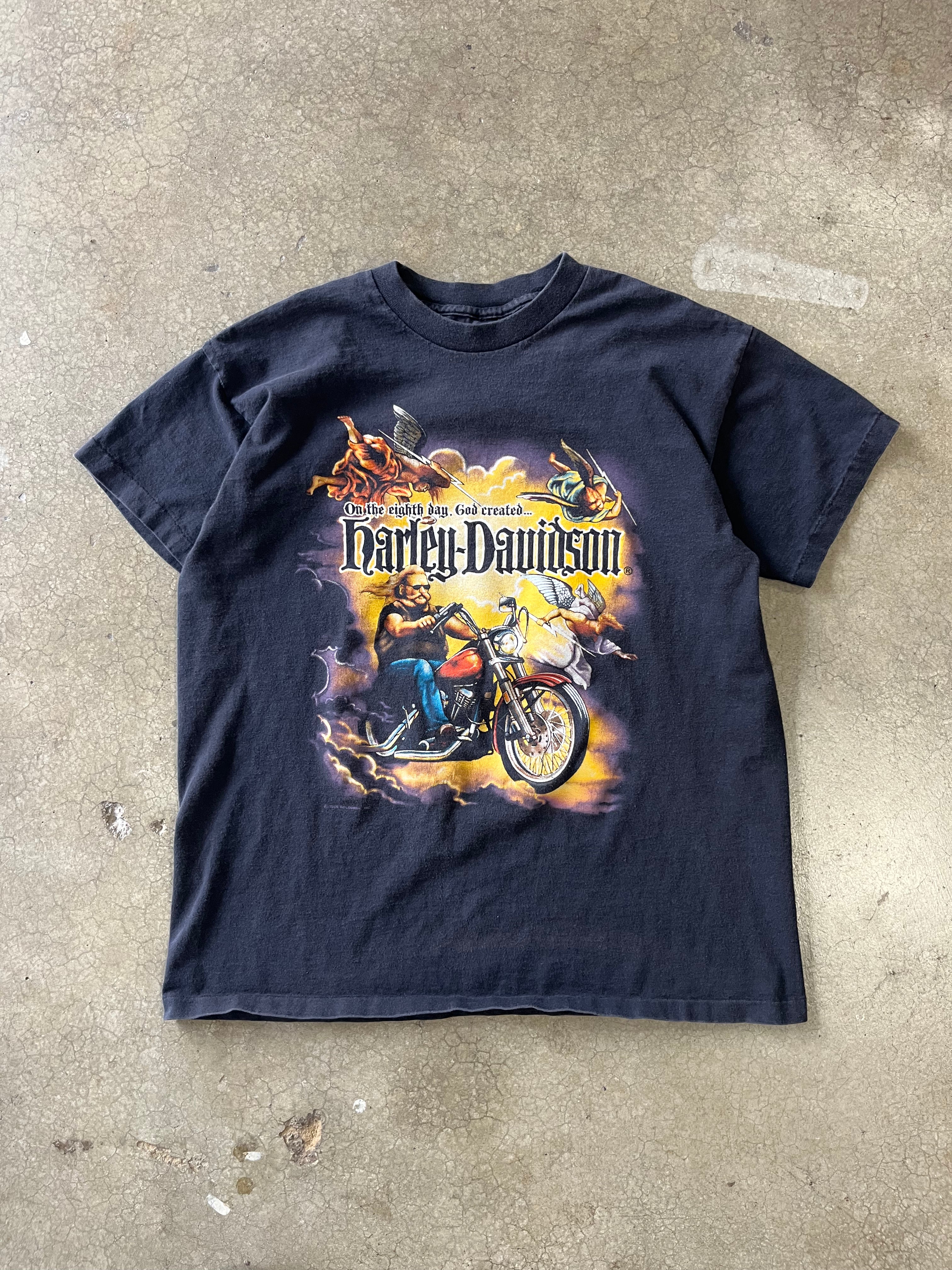 90S HARLEY DAVIDSON NEW HAMPSHIRE TEE - L