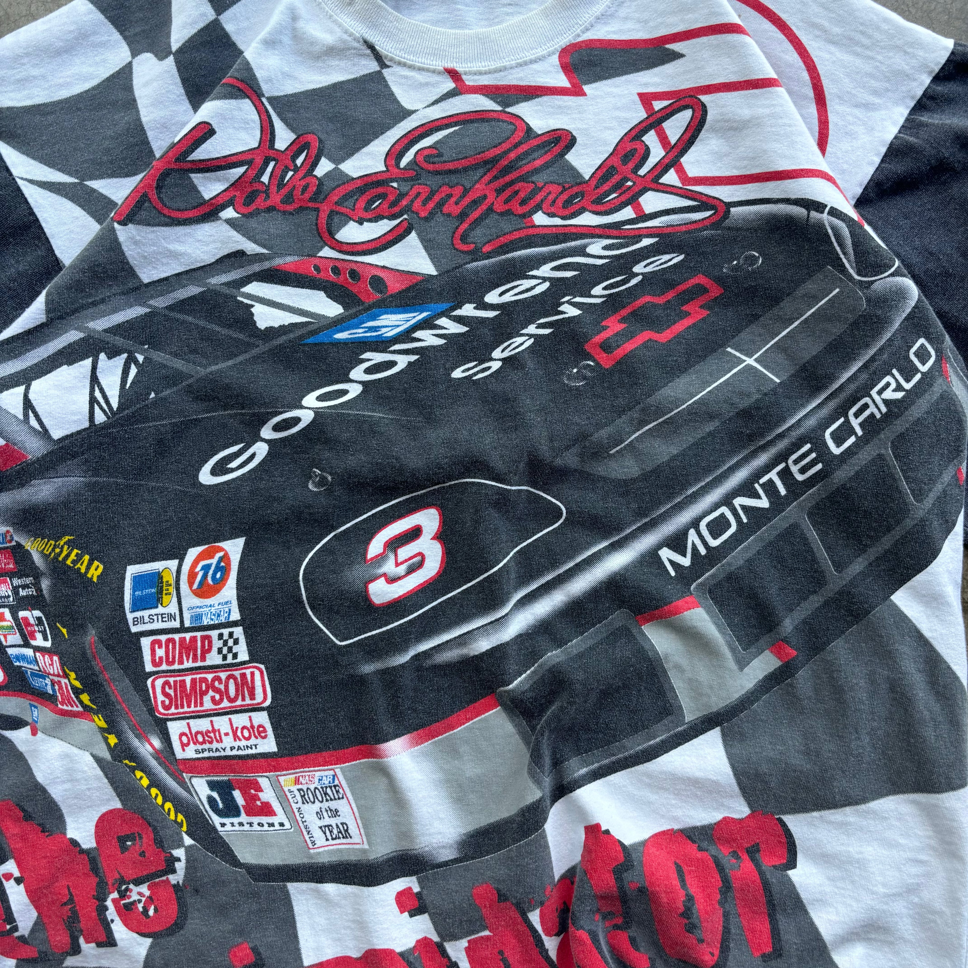 90s DALE EARNHARDT AOP TEE - XL