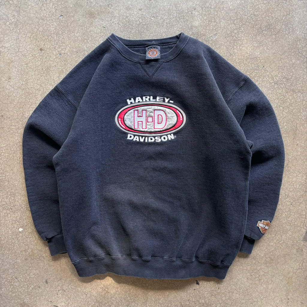 90s HARLEY DAVIDSON CREWNECK - L