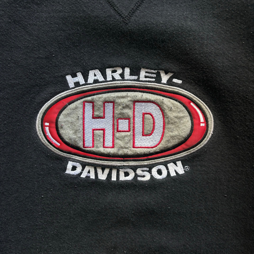 90s HARLEY DAVIDSON CREWNECK - L