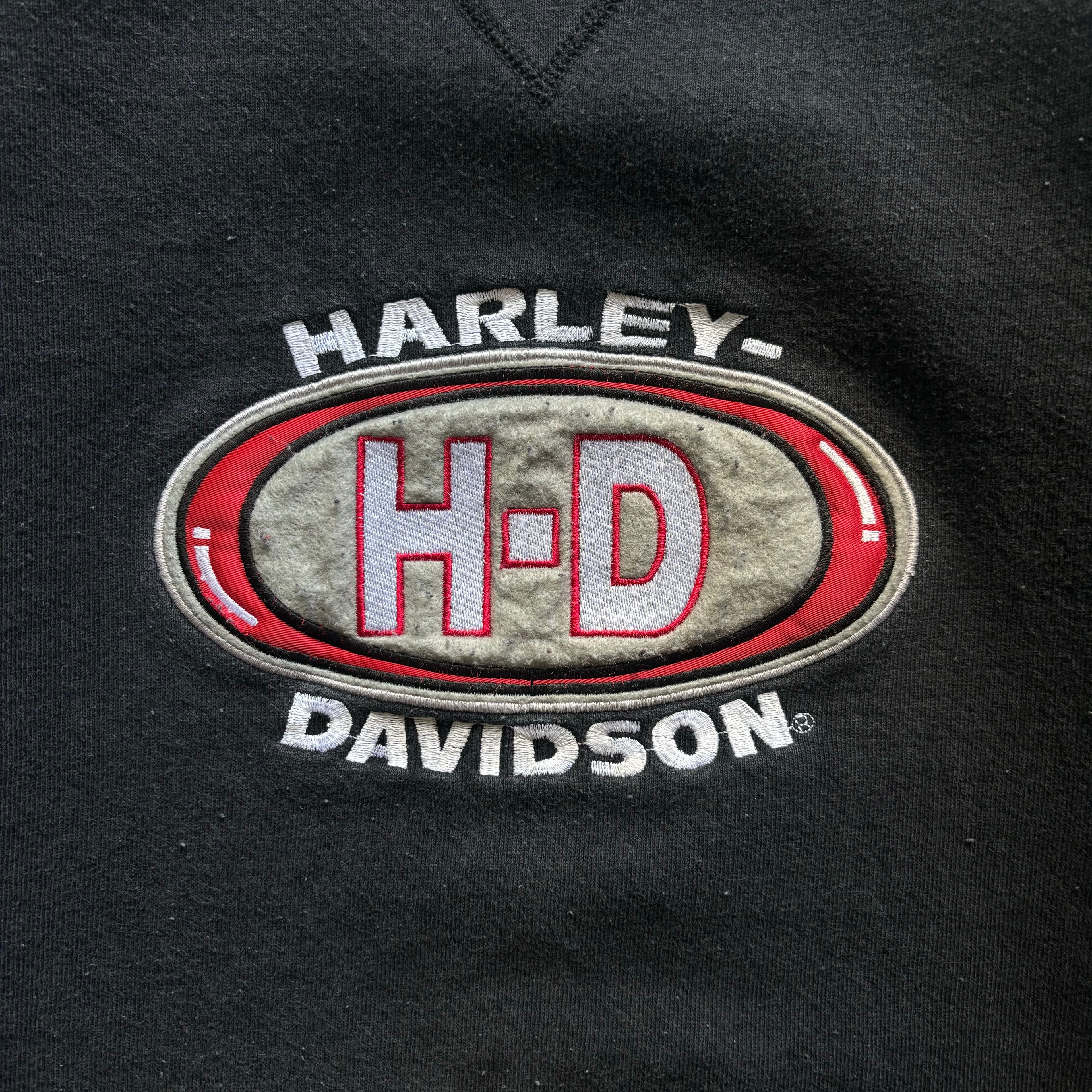 90s HARLEY DAVIDSON CREWNECK - L