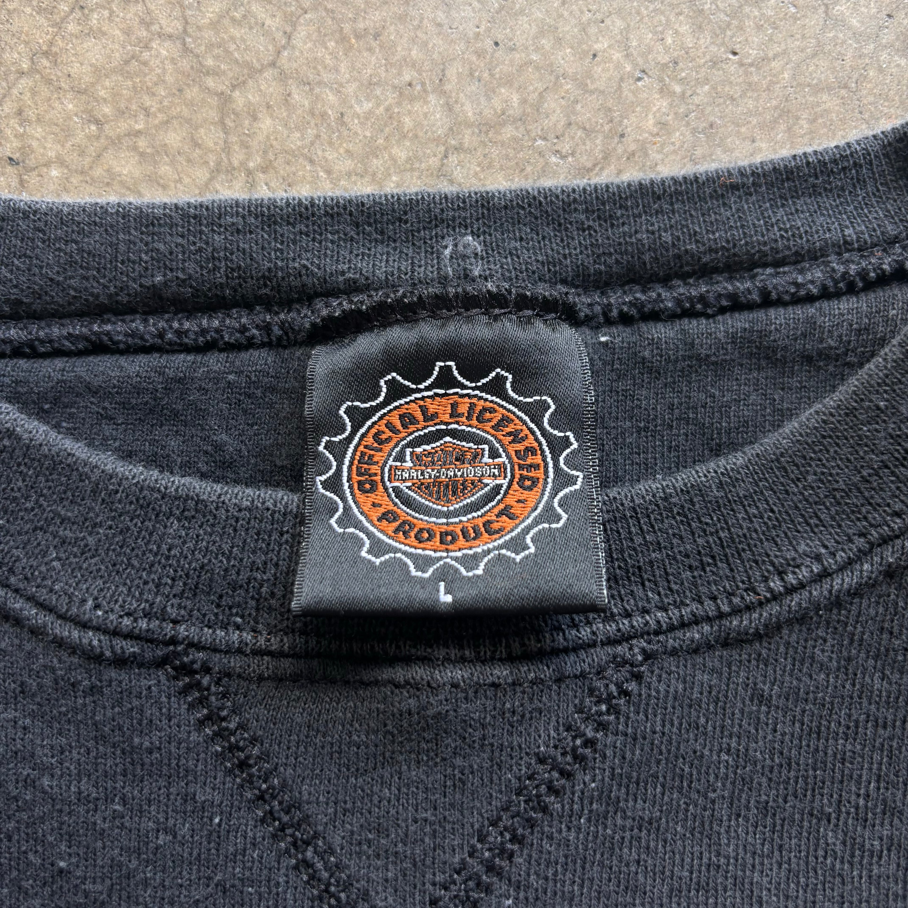 90s HARLEY DAVIDSON CREWNECK - L