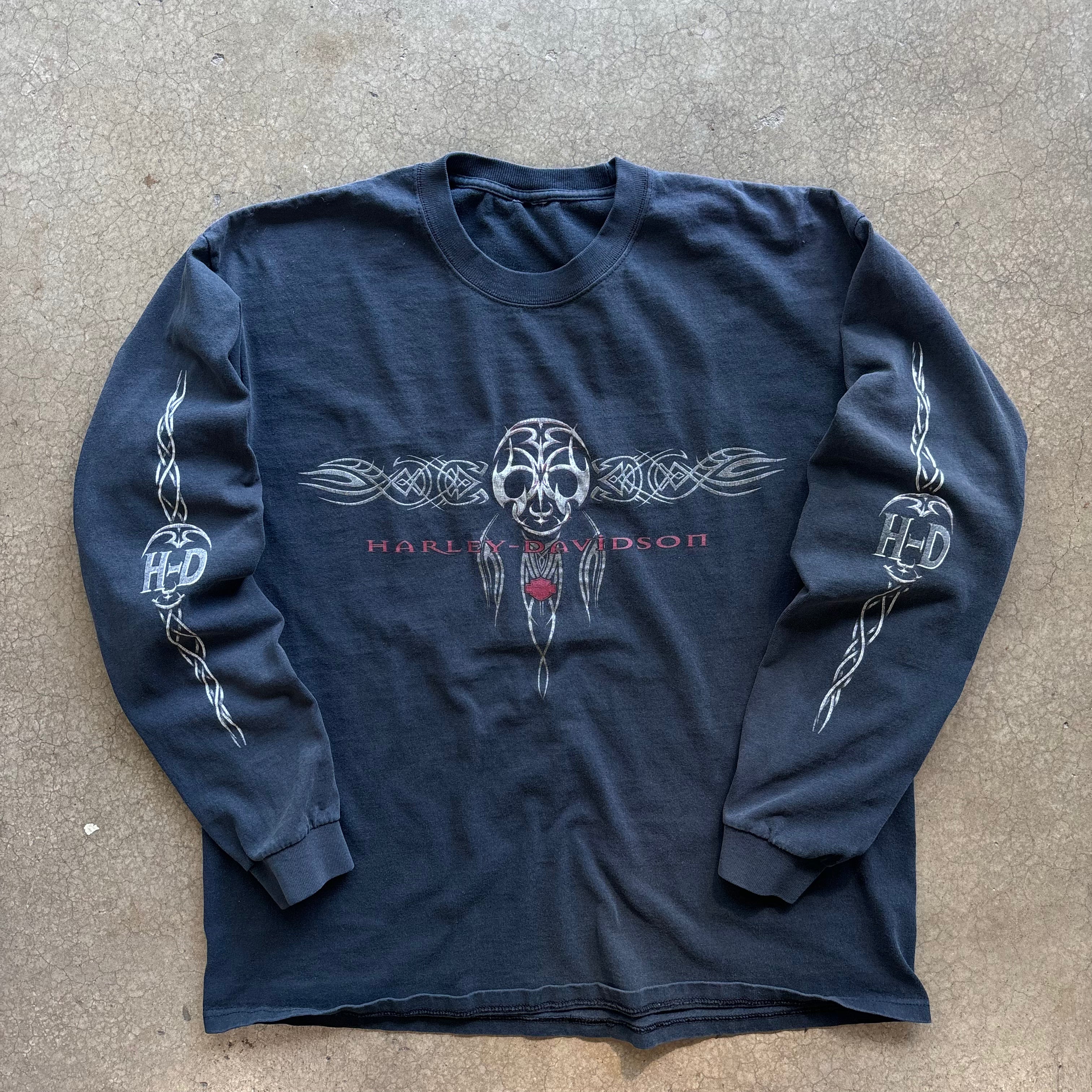 90s HARLEY TRIBAL LONGSLEEVE TEE - XL