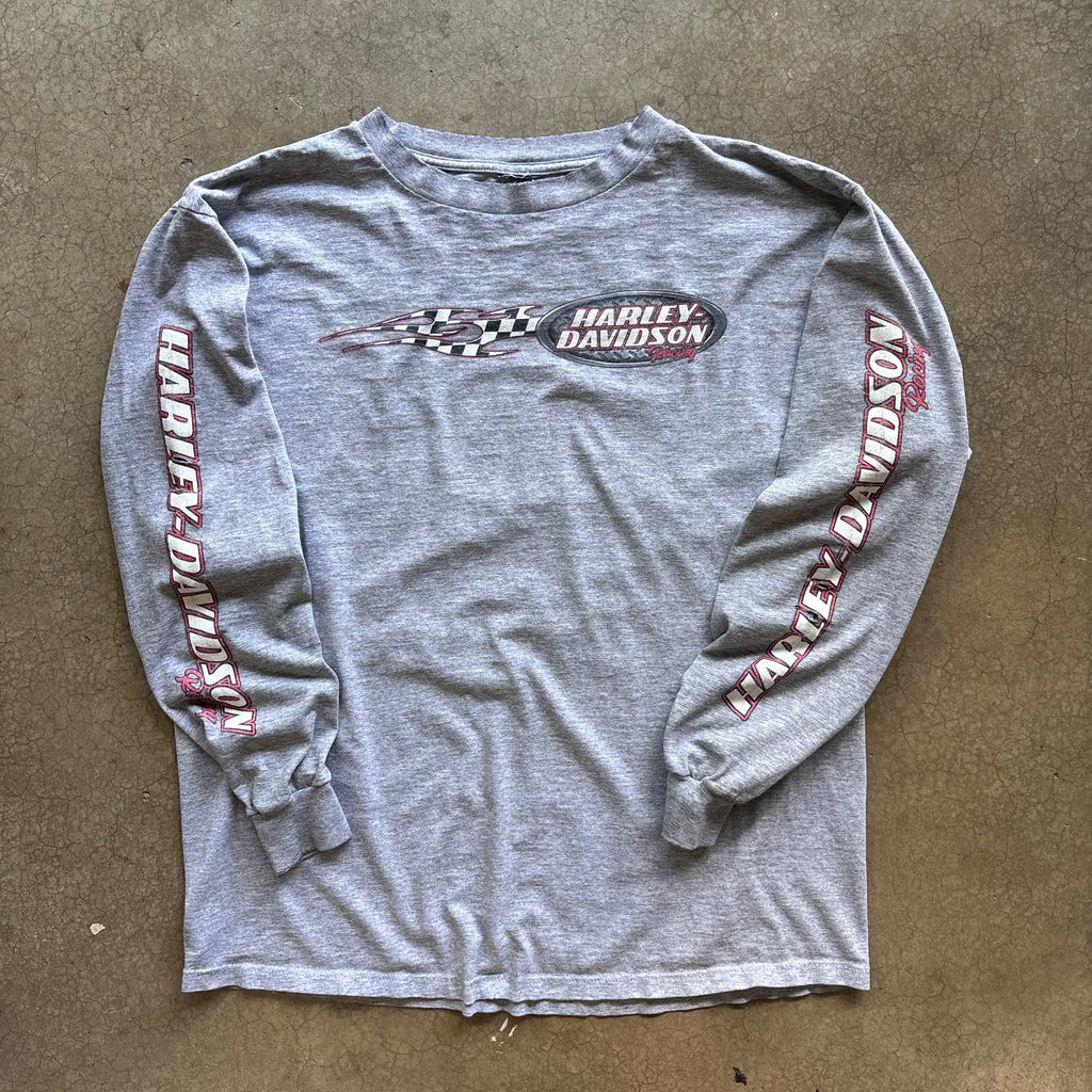 90s HARLEY RACING LONGSLEEVE TEE - XL