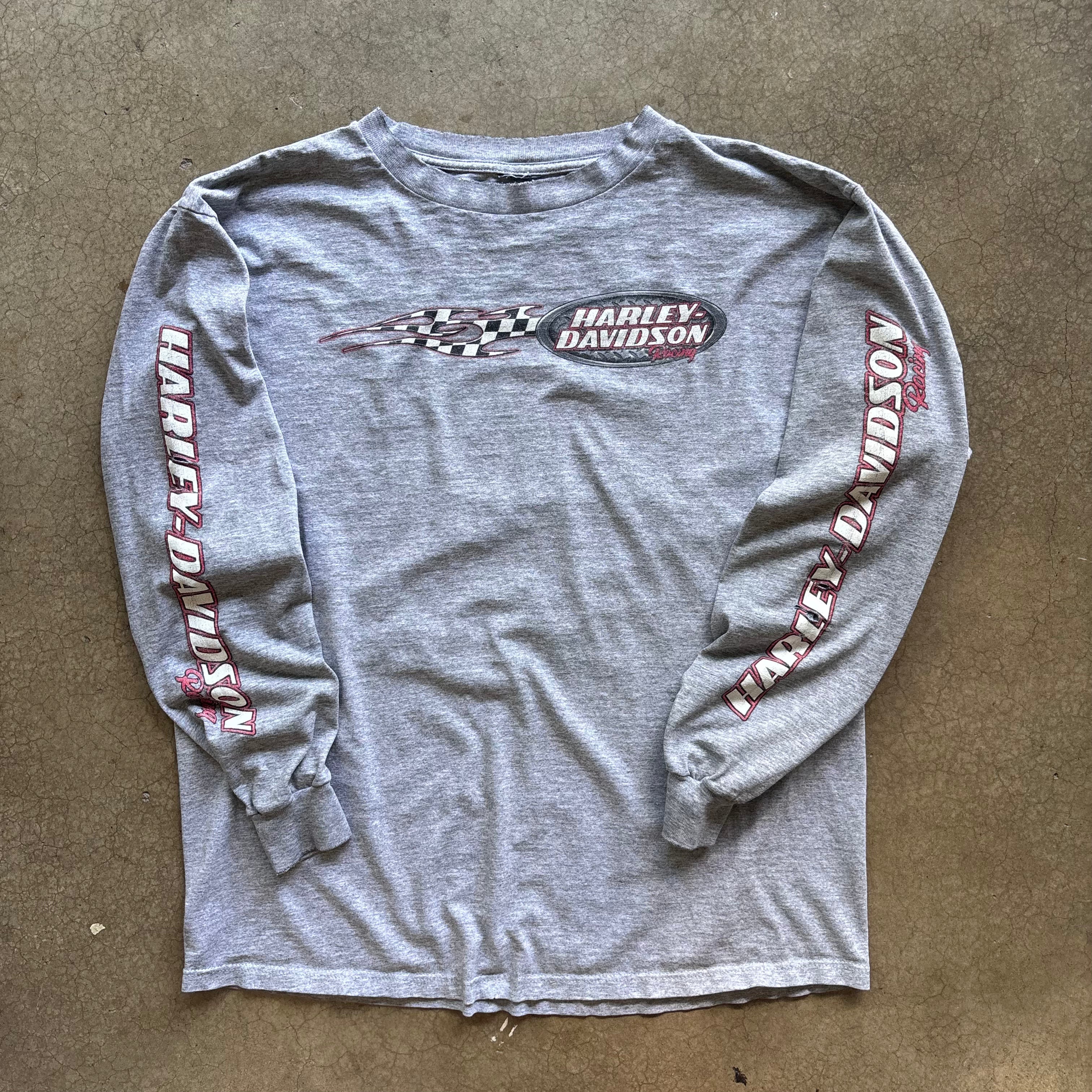 90s HARLEY RACING LONGSLEEVE TEE - XL