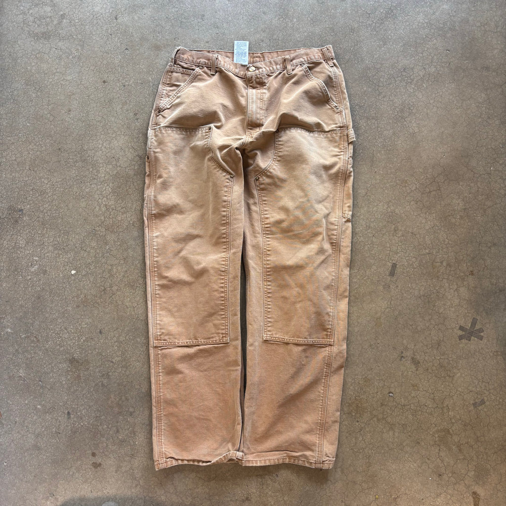 90s CARHARTT TAN DOUBLE KNEES - 38X34