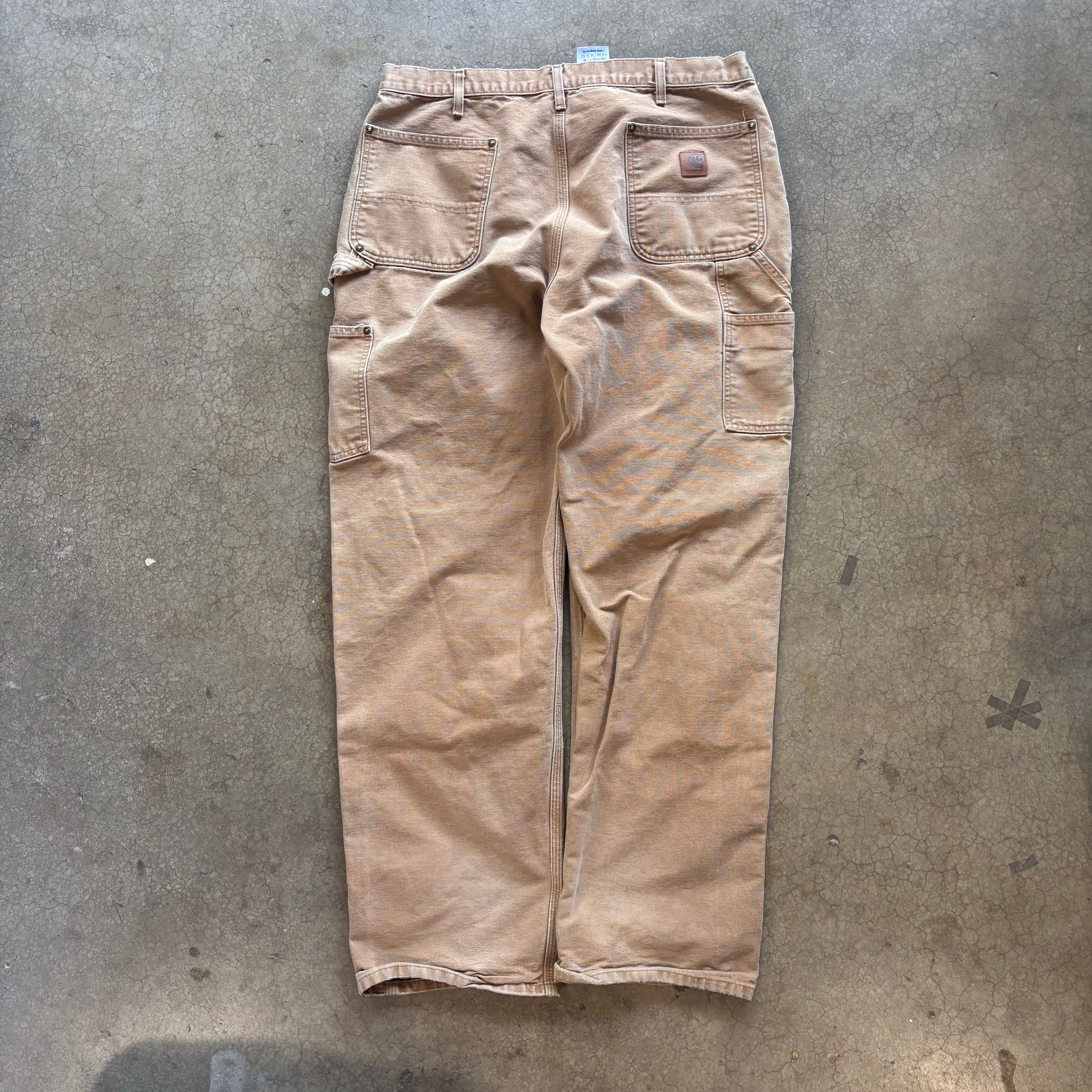 90s CARHARTT TAN DOUBLE KNEES - 38X34