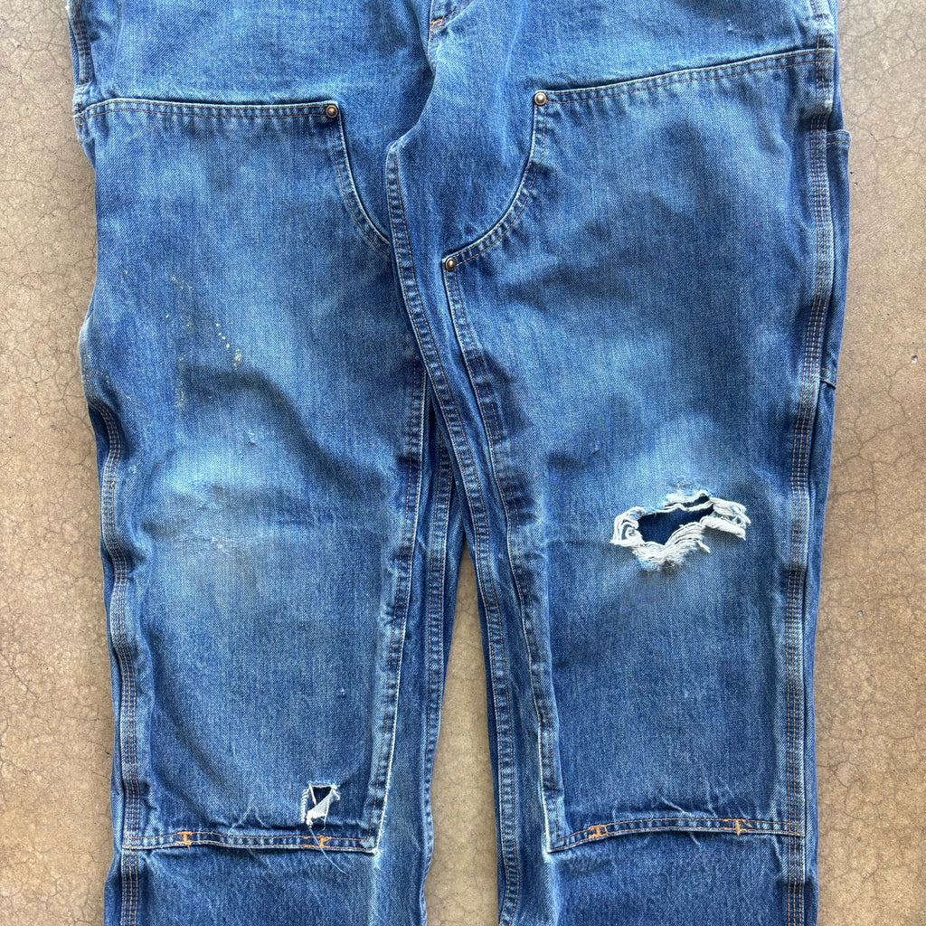 00s CARHARTT DENIM DOUBLE KNEES - 38X32