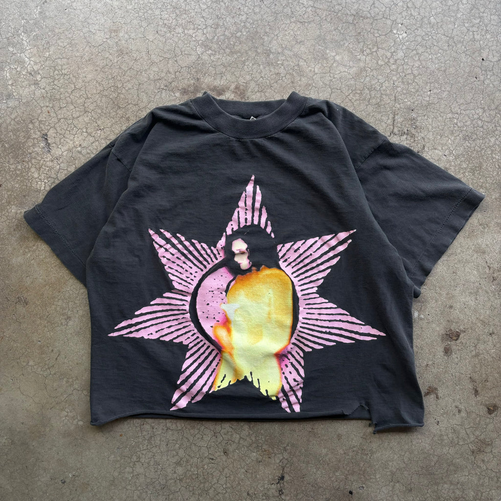 90s SIOUXSIE & THE BANSHEES CROPPED TEE - L