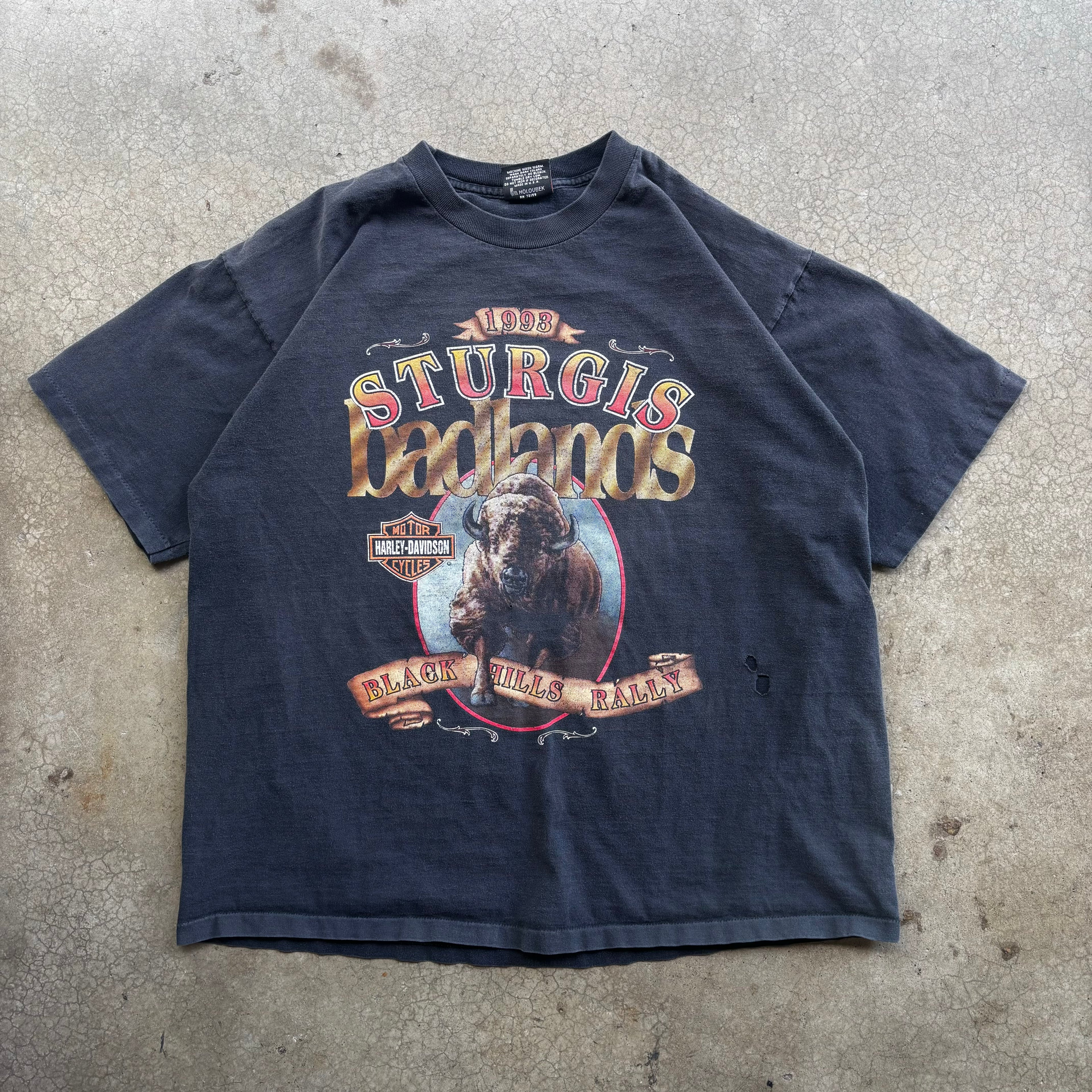 90s HARLEY STURGIS TEE - XL
