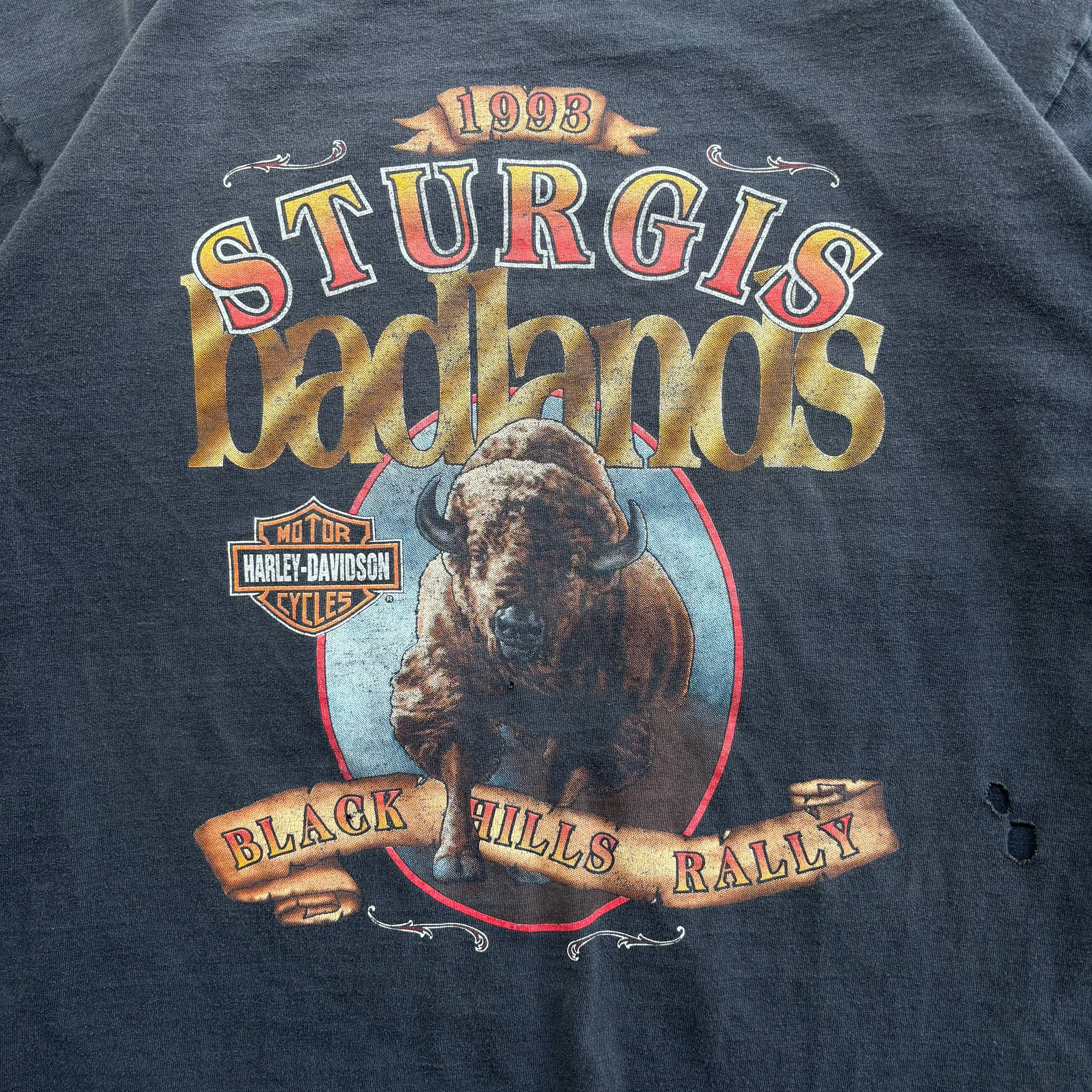 90s HARLEY STURGIS TEE - XL