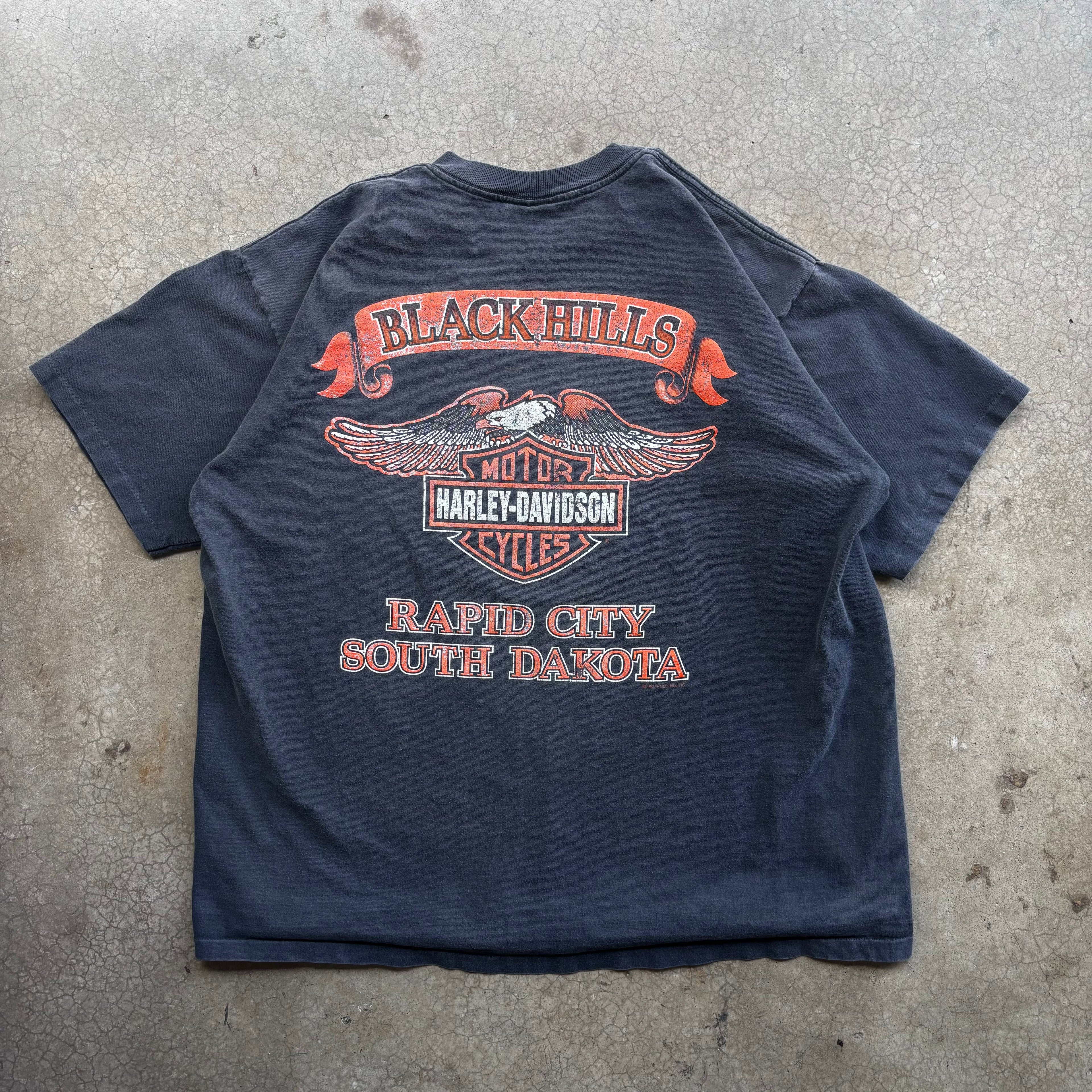 90s HARLEY STURGIS TEE - XL