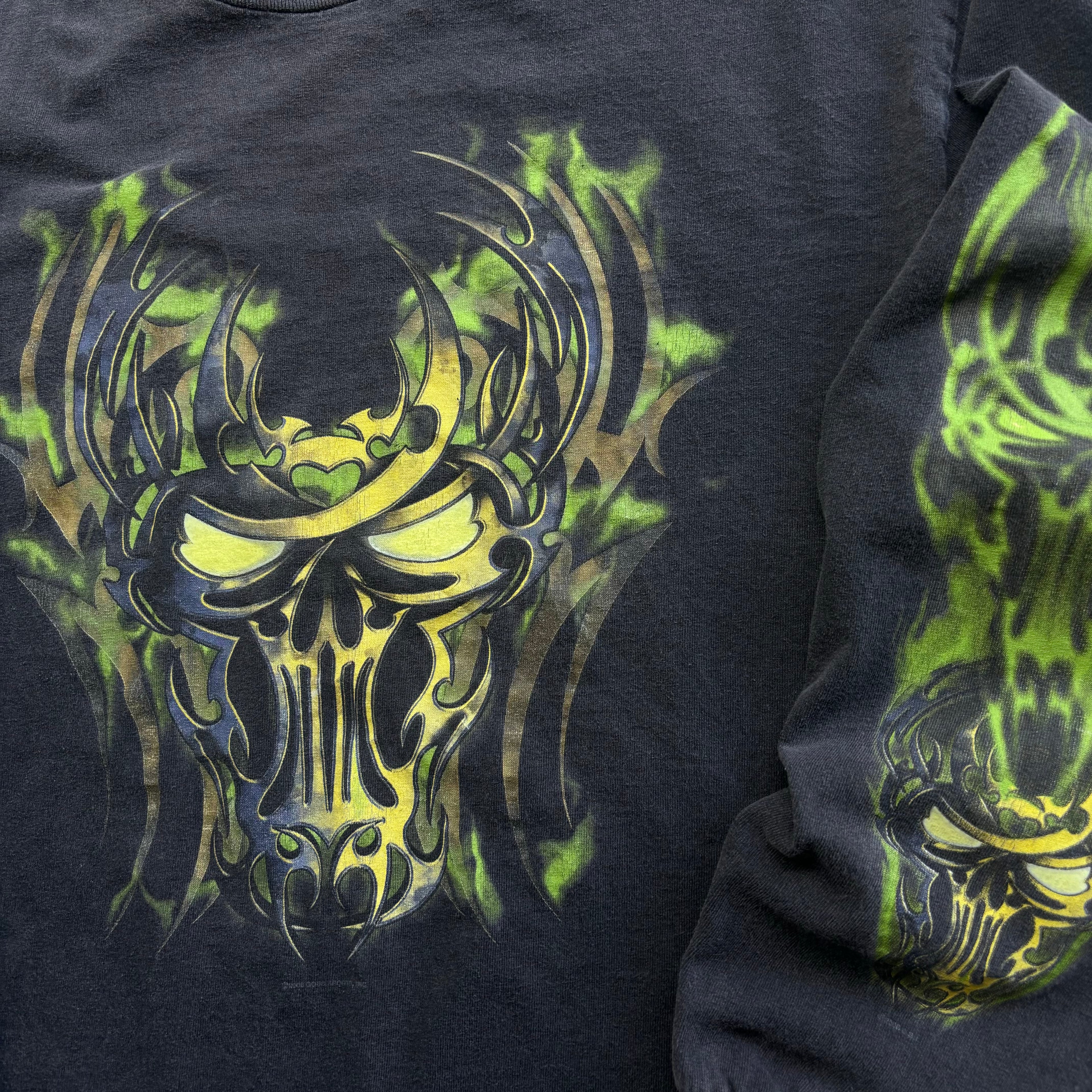 00s GREEN GHOUL LONGSLEEVE TEE - L