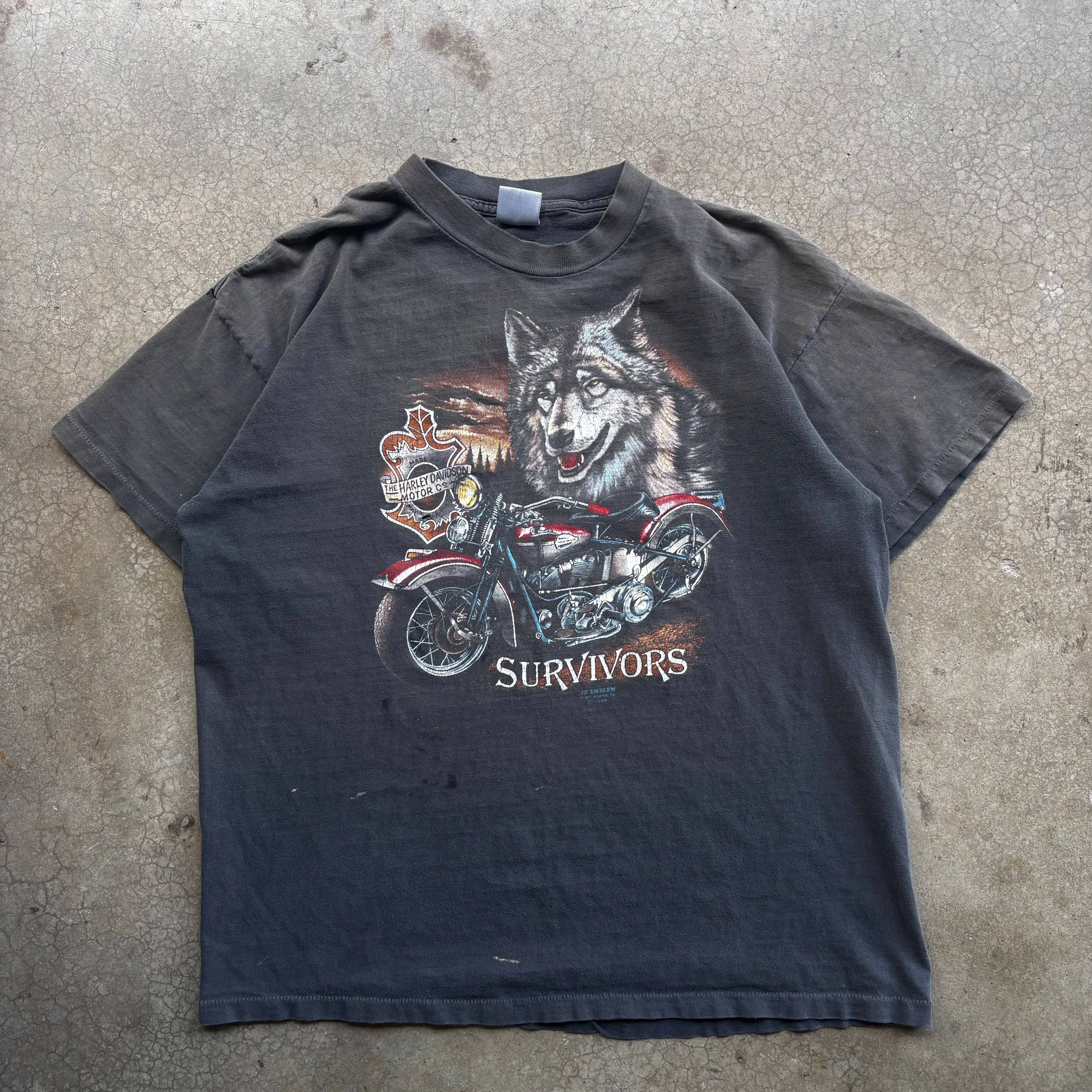 90s HARLEY SURVIVORS 3D EMBLEM - XL