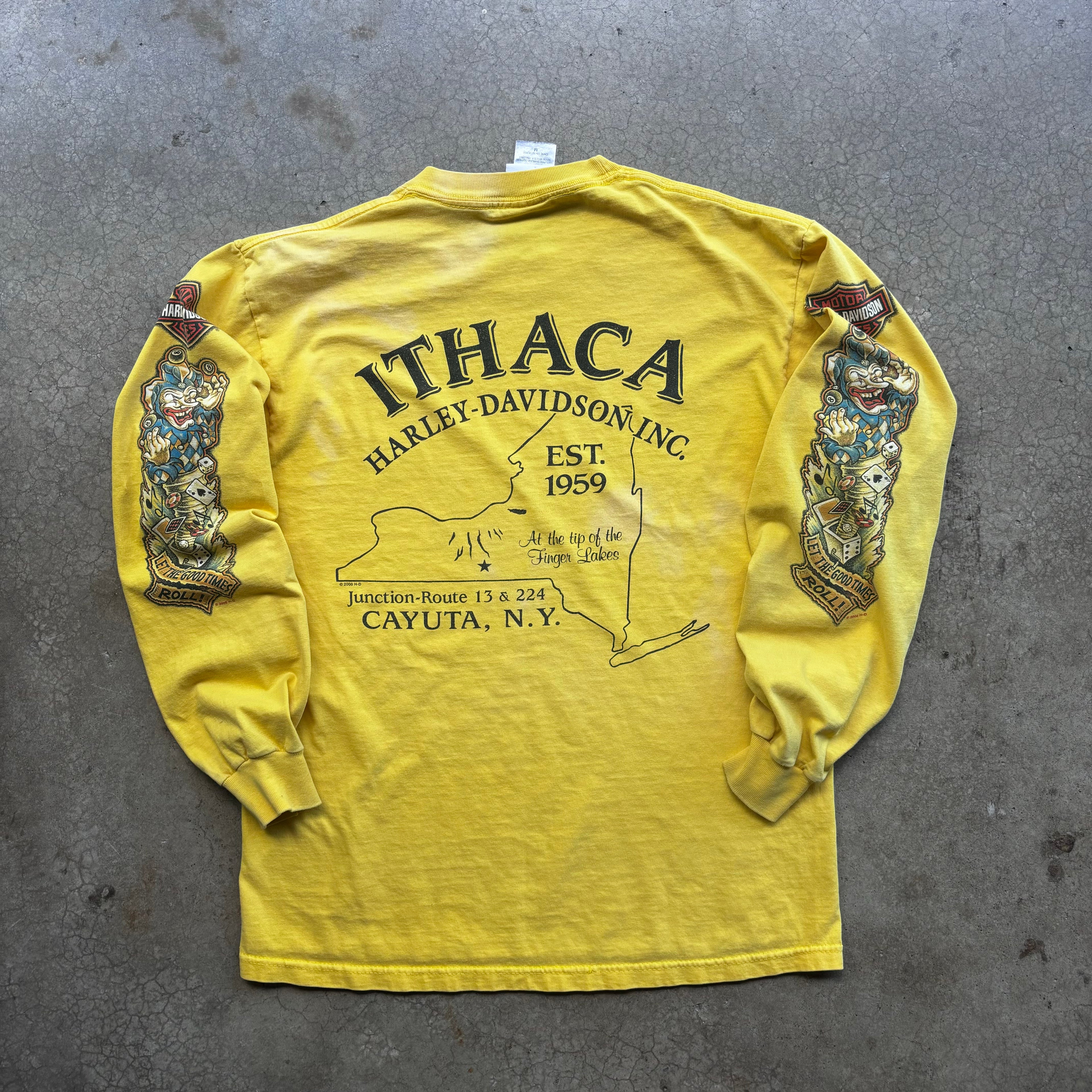00s HARLEY DAVIDSON NY LONGSLEEVE TEE - M