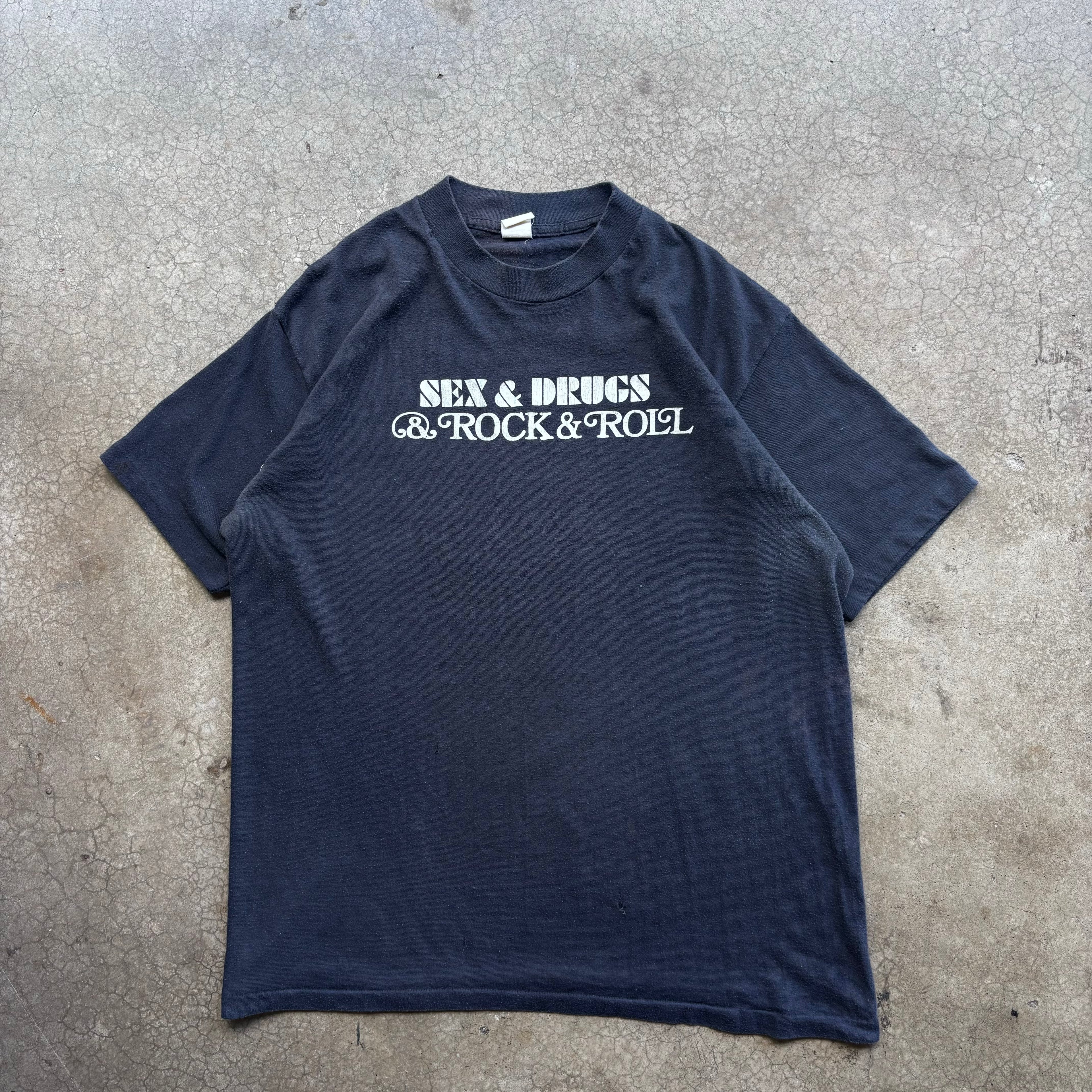 80s SEX, DRUGS ROCK & ROLL TEE - M