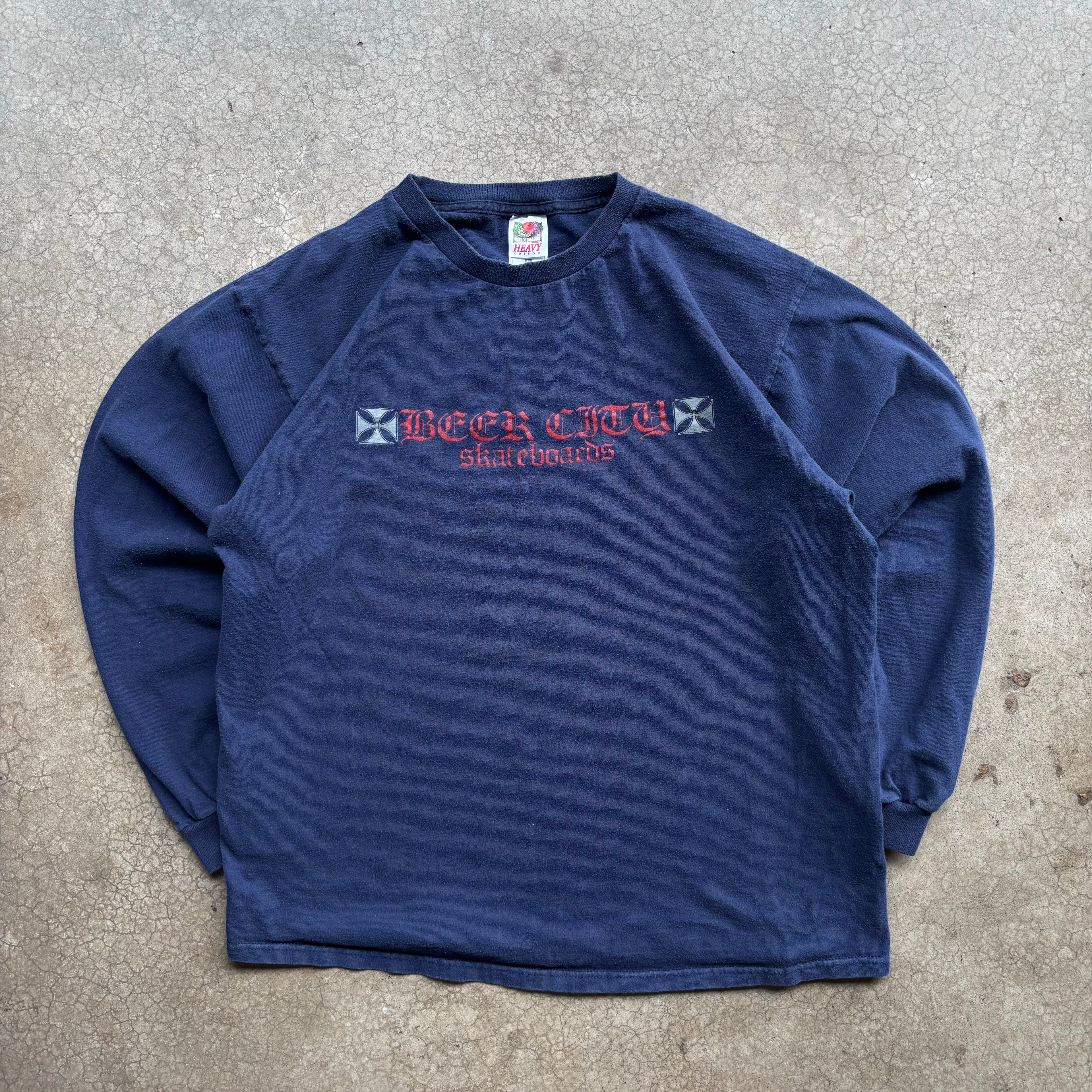 90s BEER CITY SKATEBOARDS TEE - XL