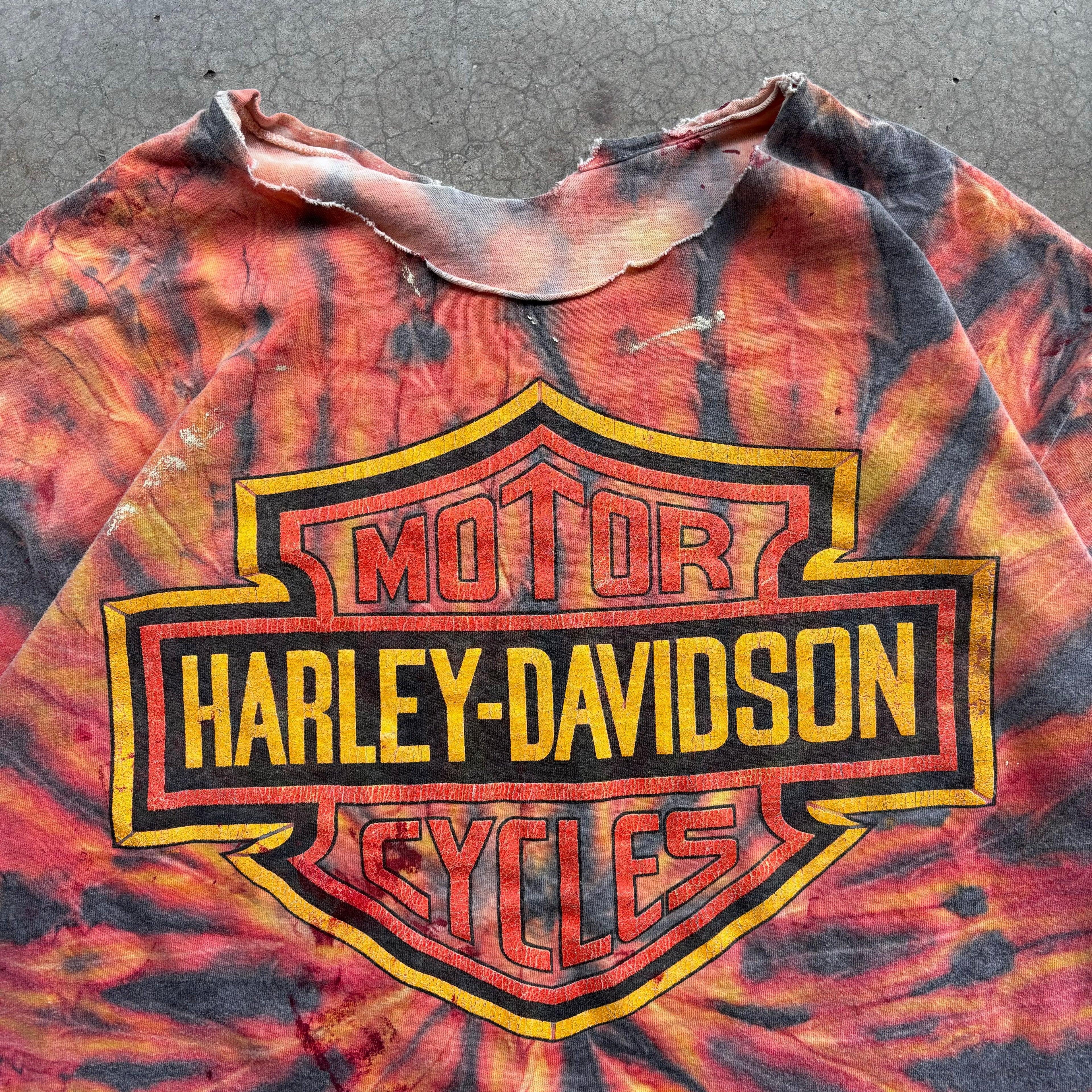 90s HARLEY TIE DYE - XL