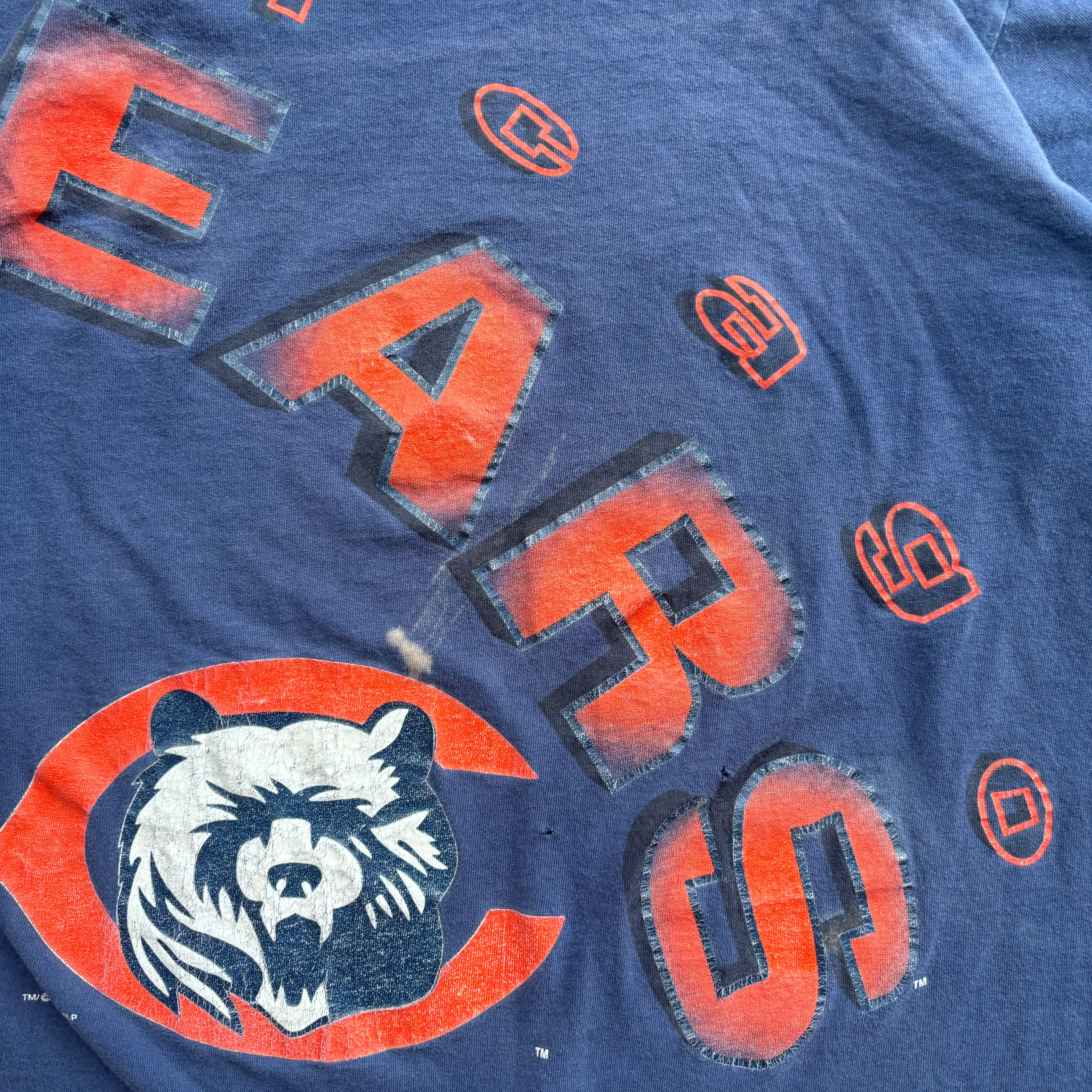 90s CHICAGO BEARS TEE - L