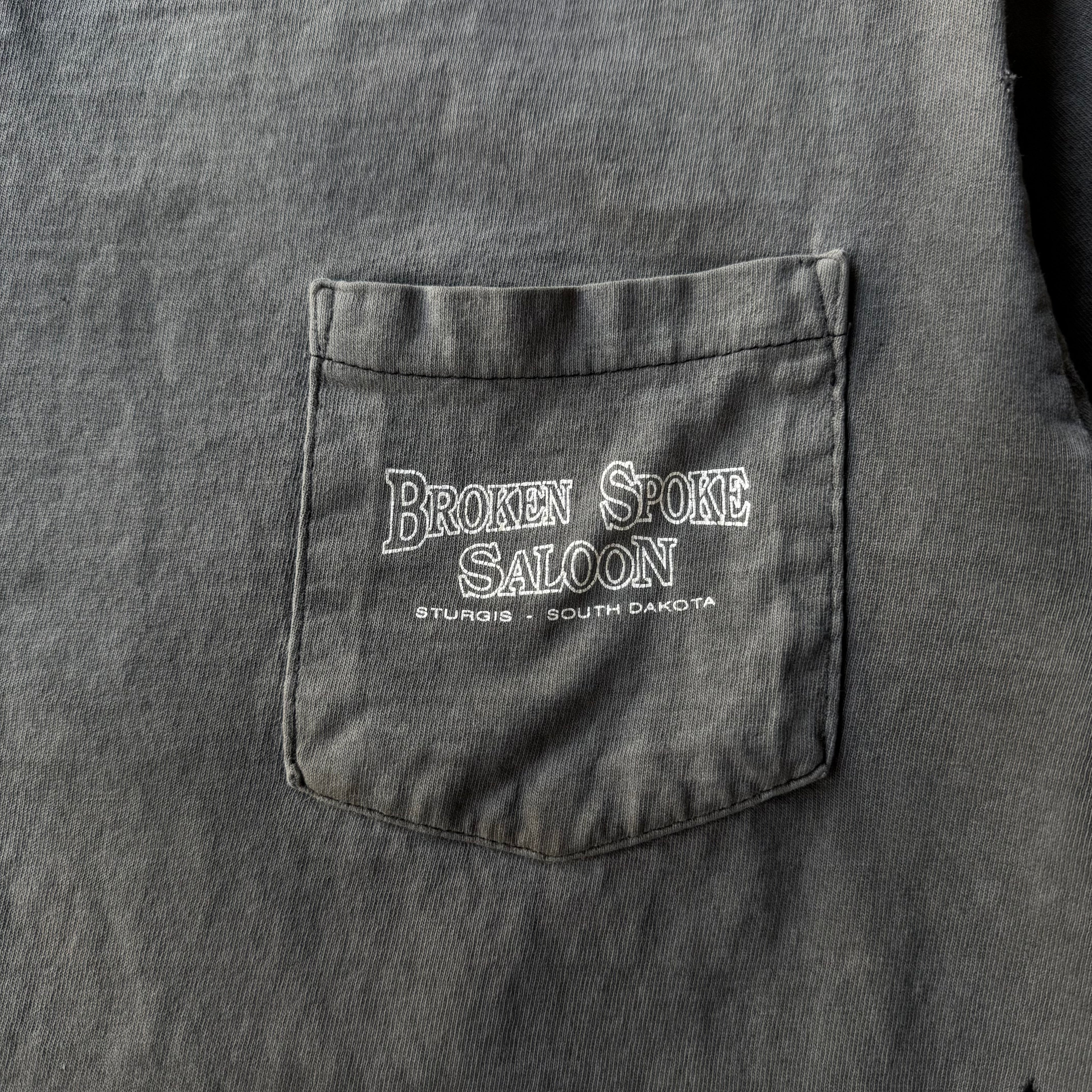 90S BROKEN SPOKE SALOON STURGIS BIKER TEE - M