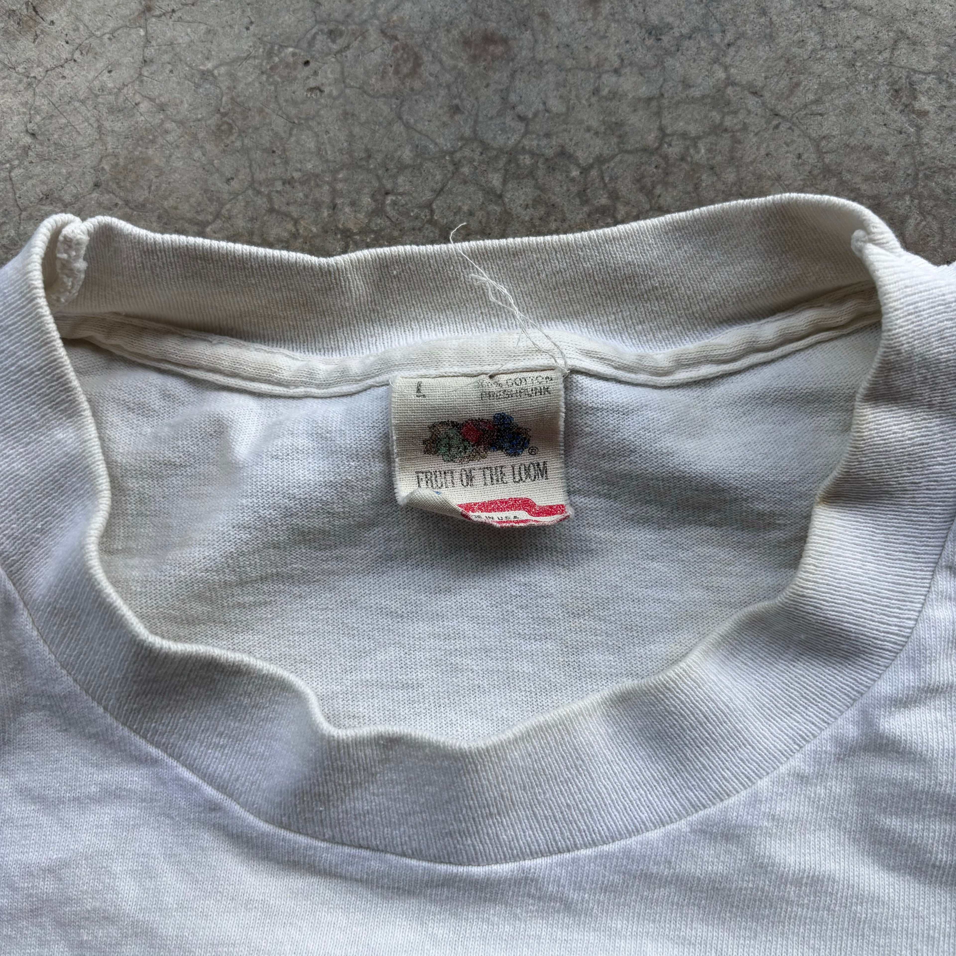 90s TANK RAY TROLL ART TEE - L
