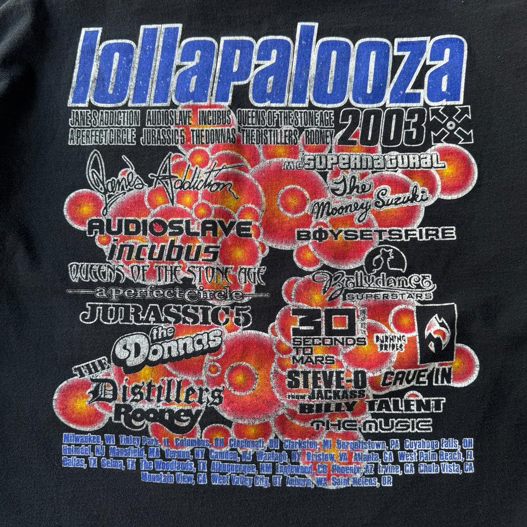 00S LOLLAPALOOZA MUSIC FESTIVAL TEE - XL