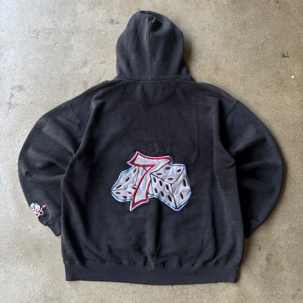 00S BLACK JNCO DICE HOODIE - XL