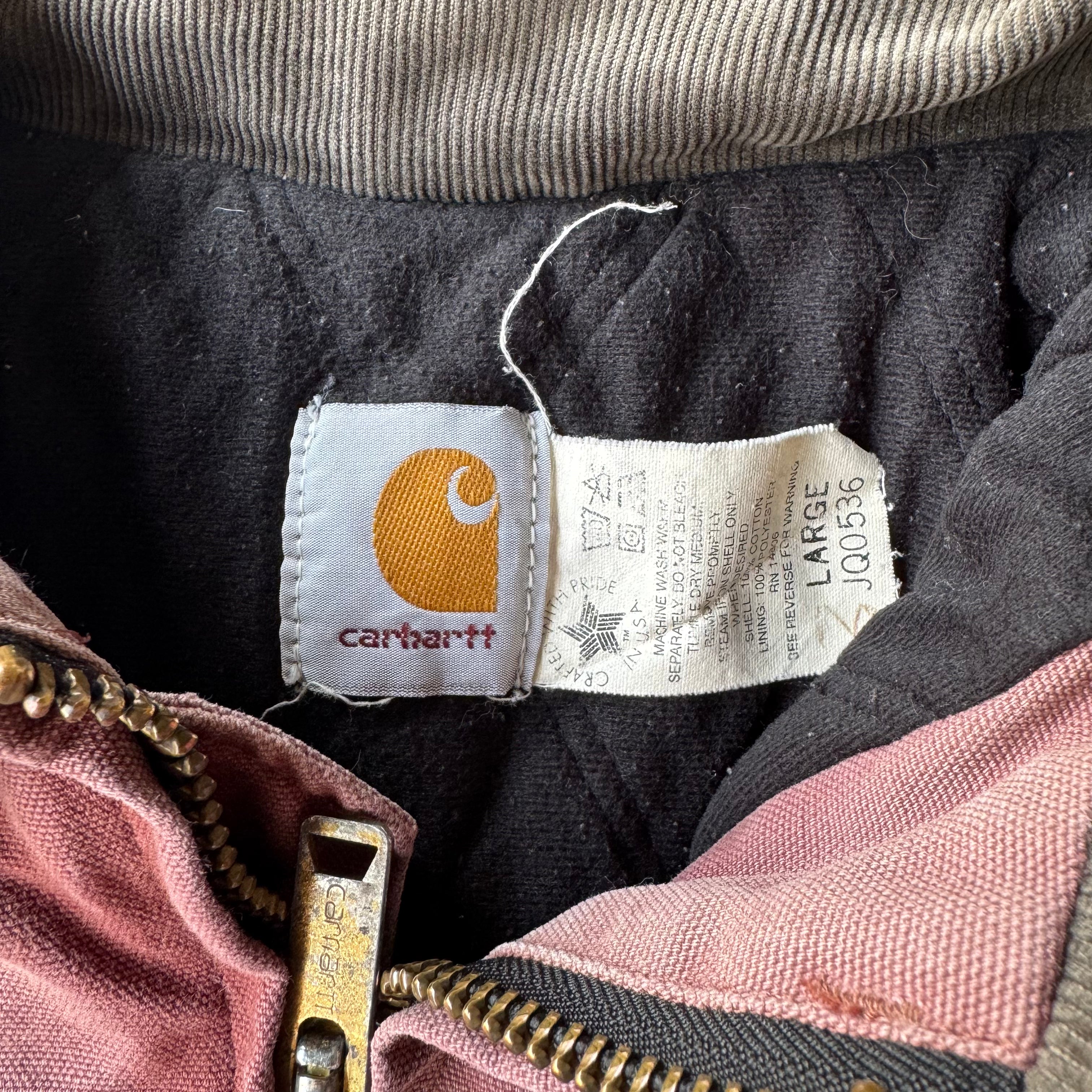 90S PURPLE AZTEC CARHARTT JACKET - L