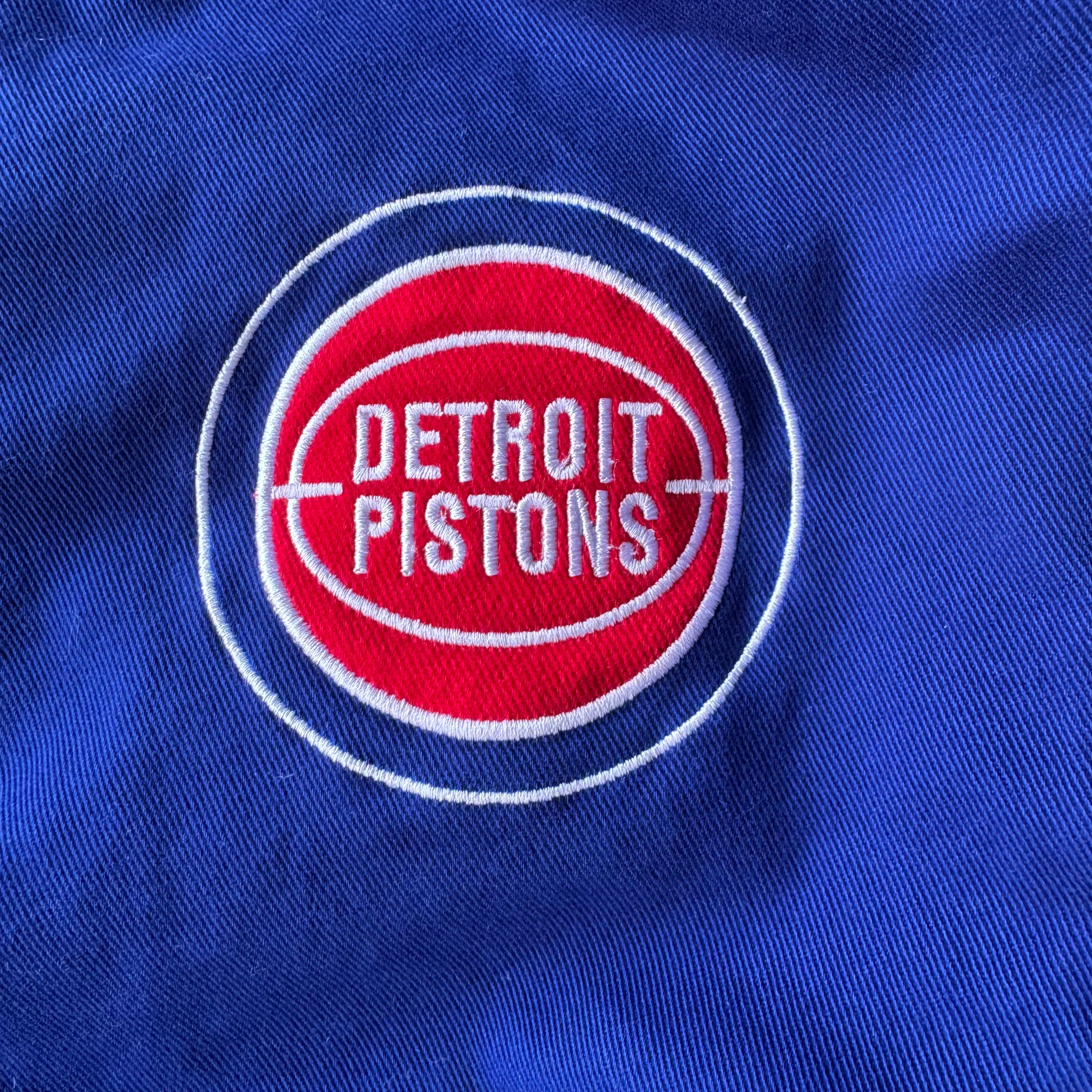 90s DETROIT PISTONS REVERSIBLE JACKET - L