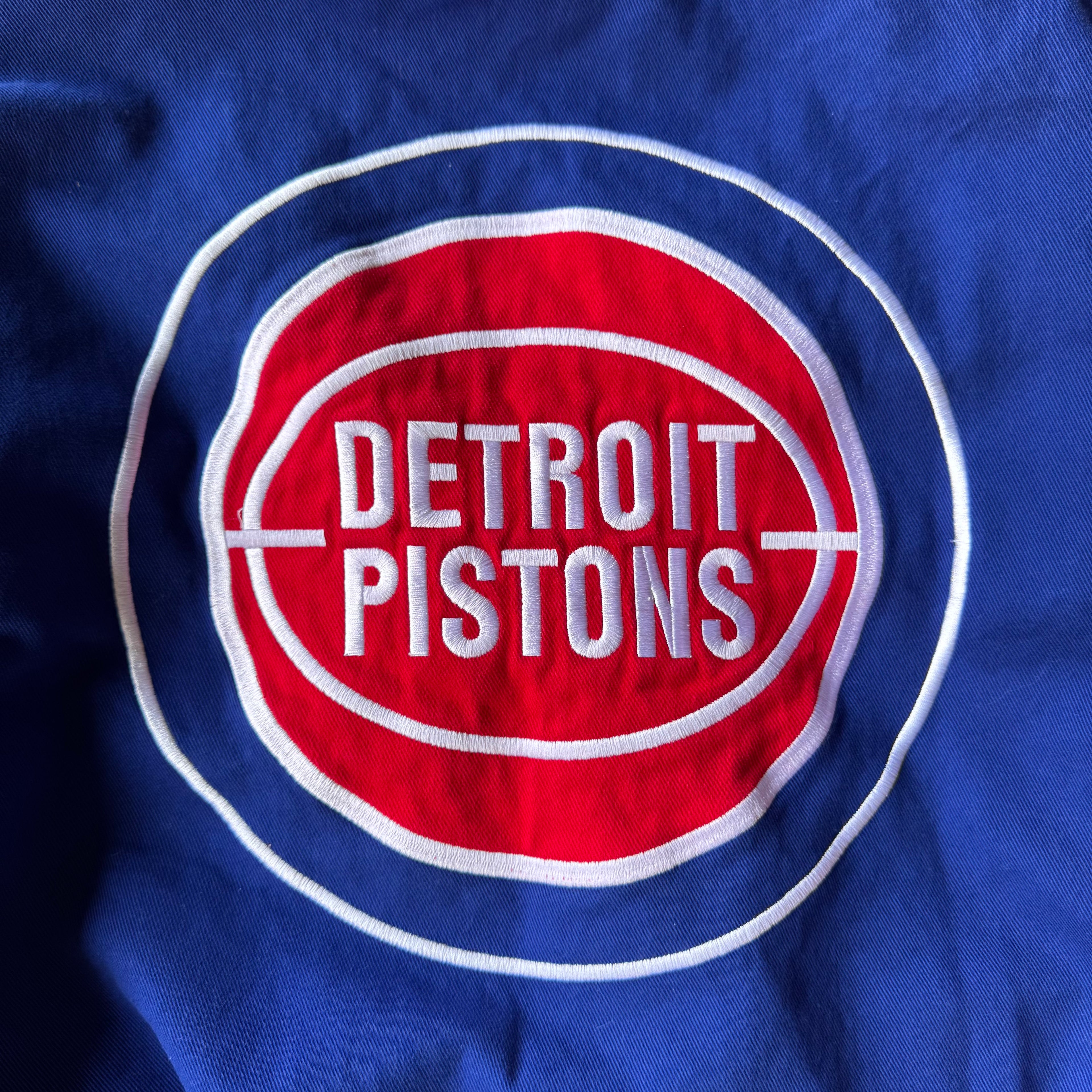90s DETROIT PISTONS REVERSIBLE JACKET - L