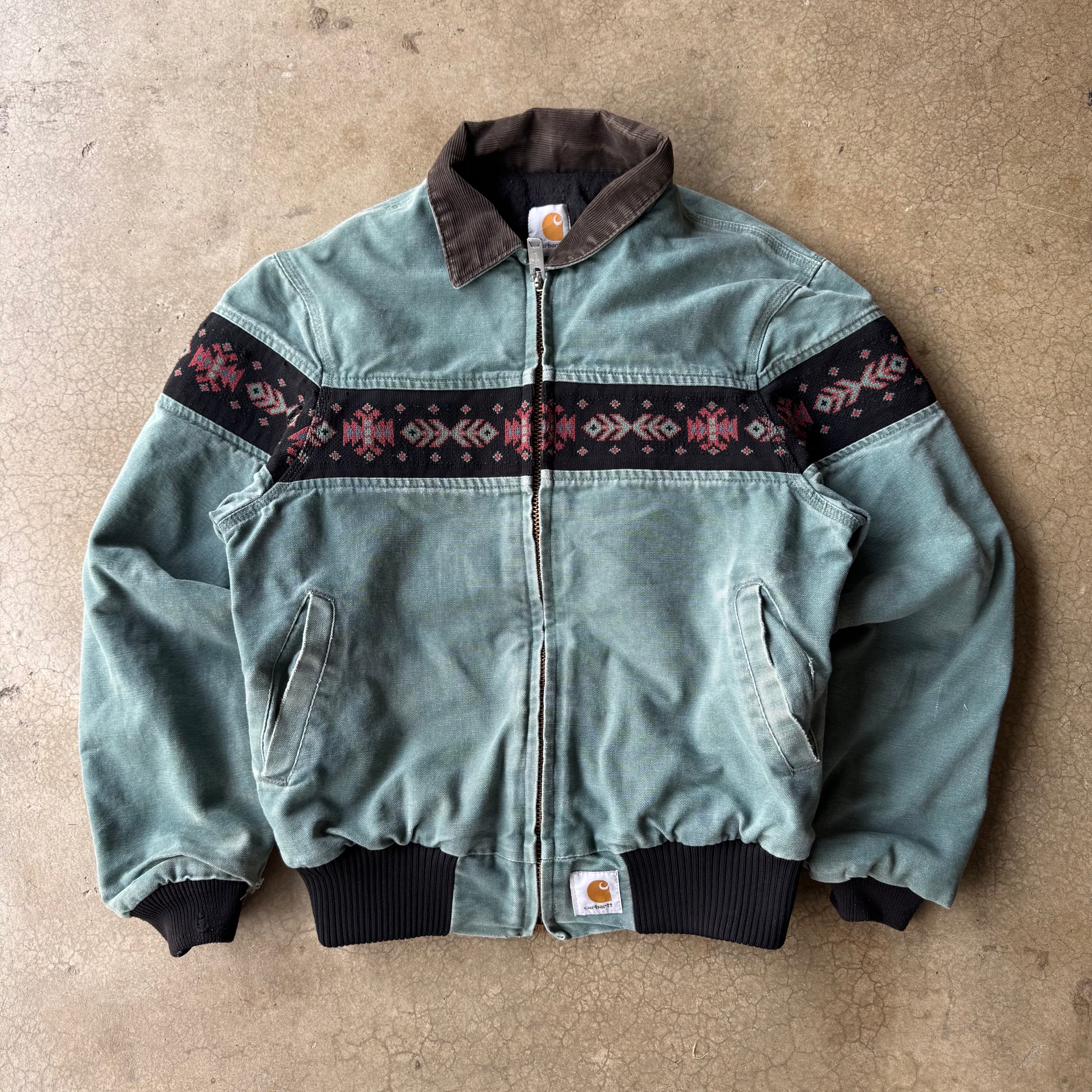 90s AZTEC CARHARTT GREEN - S