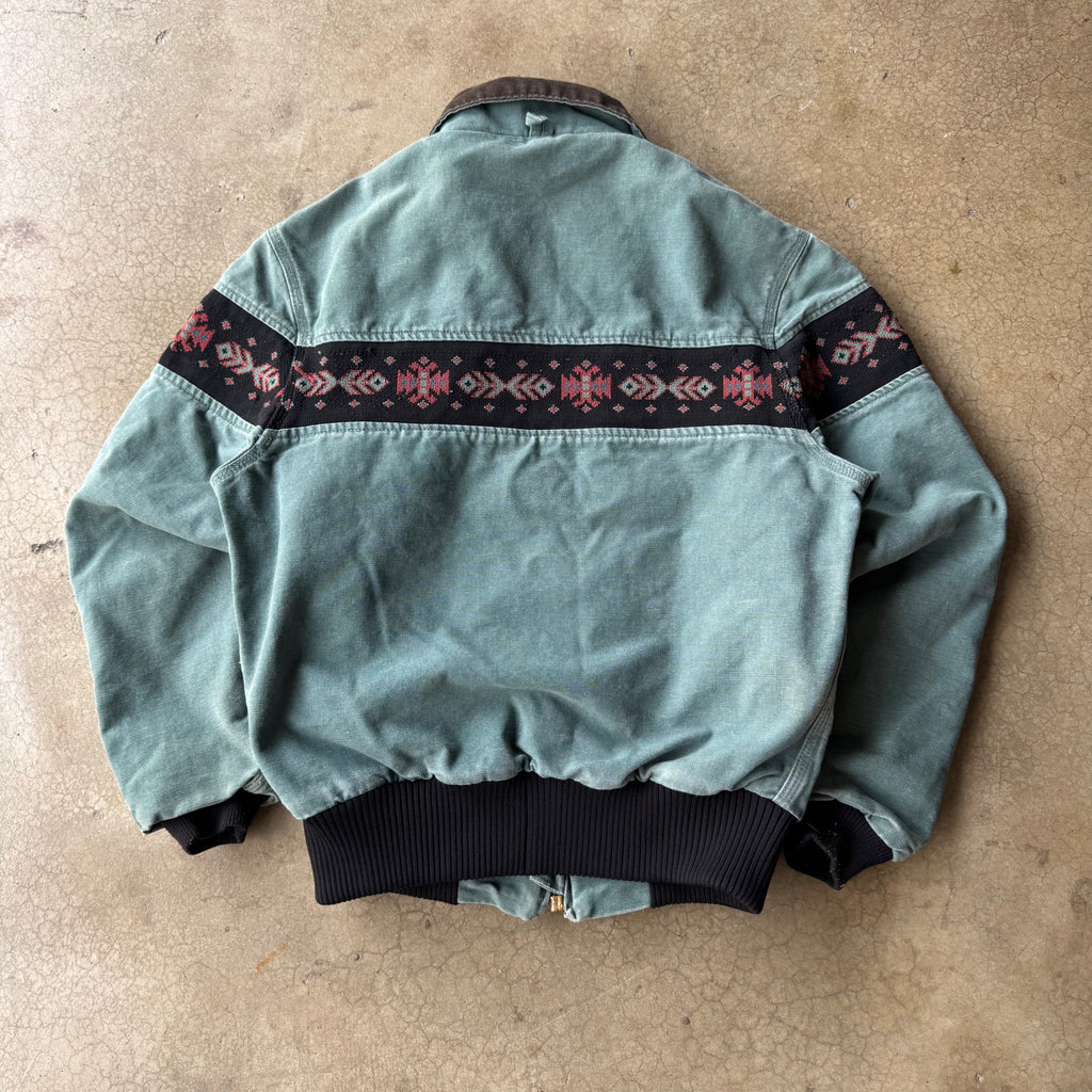 90s AZTEC CARHARTT GREEN - S