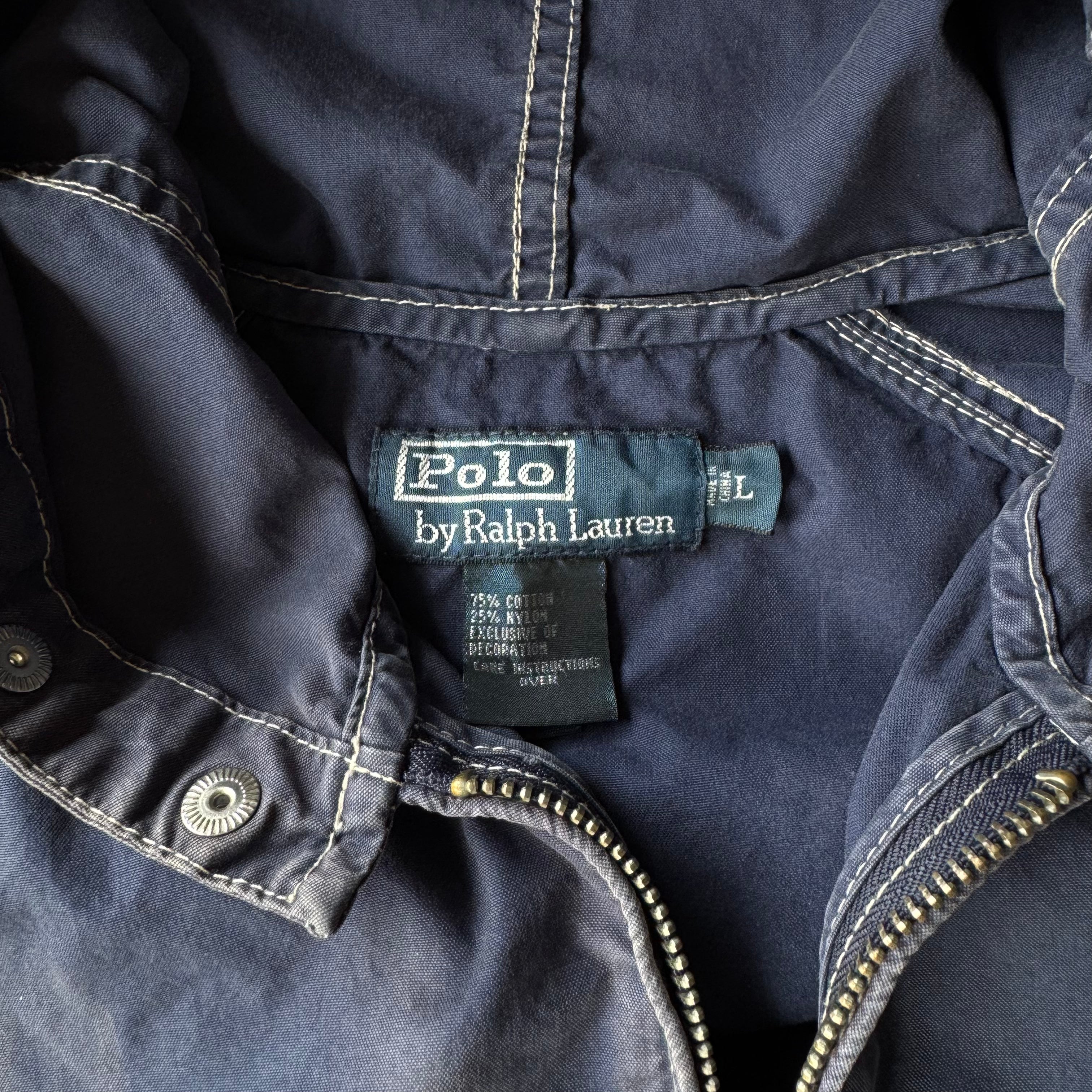 00s POLO RALPH LAUREN NAVY BLUE JACKET - L