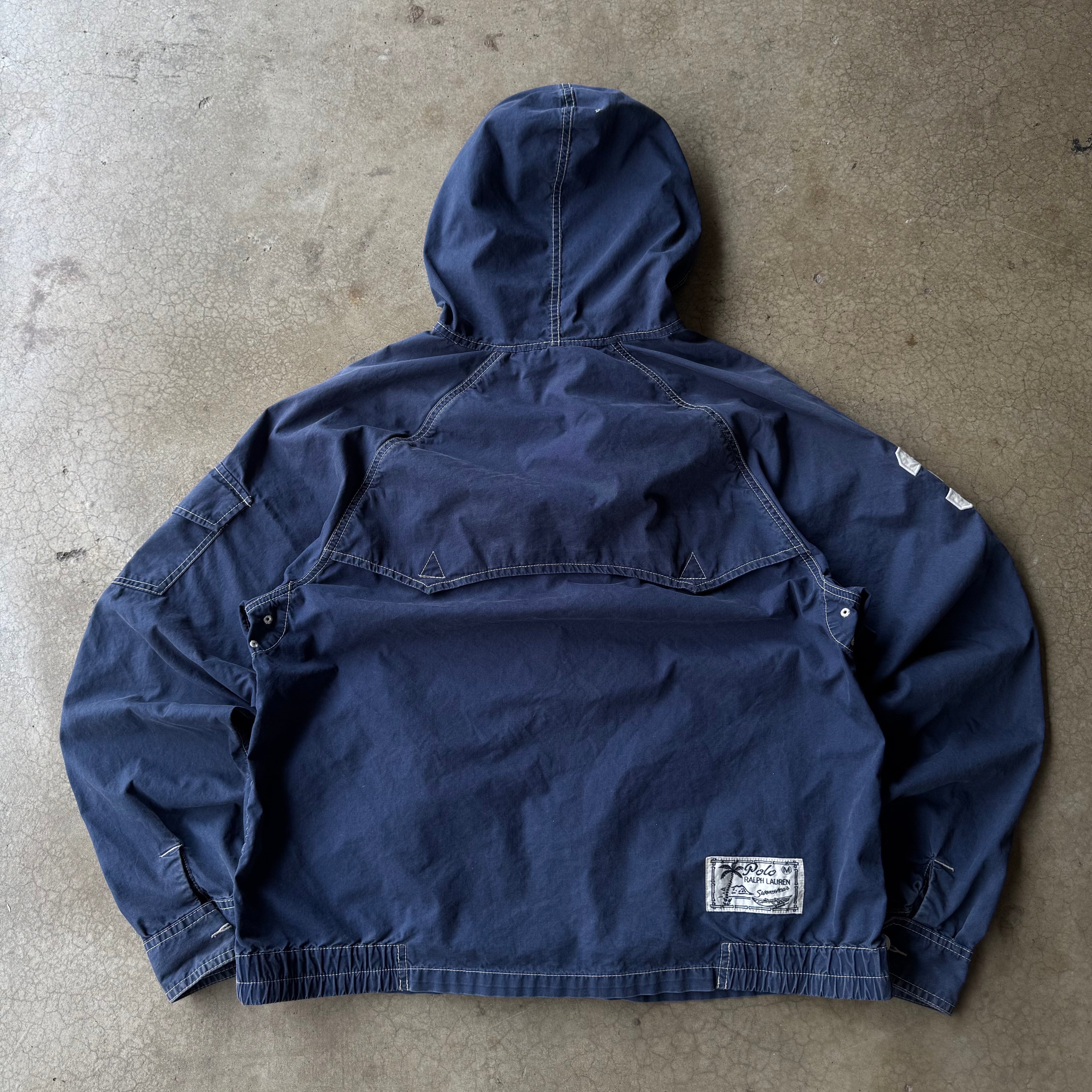00s POLO RALPH LAUREN NAVY BLUE JACKET - L