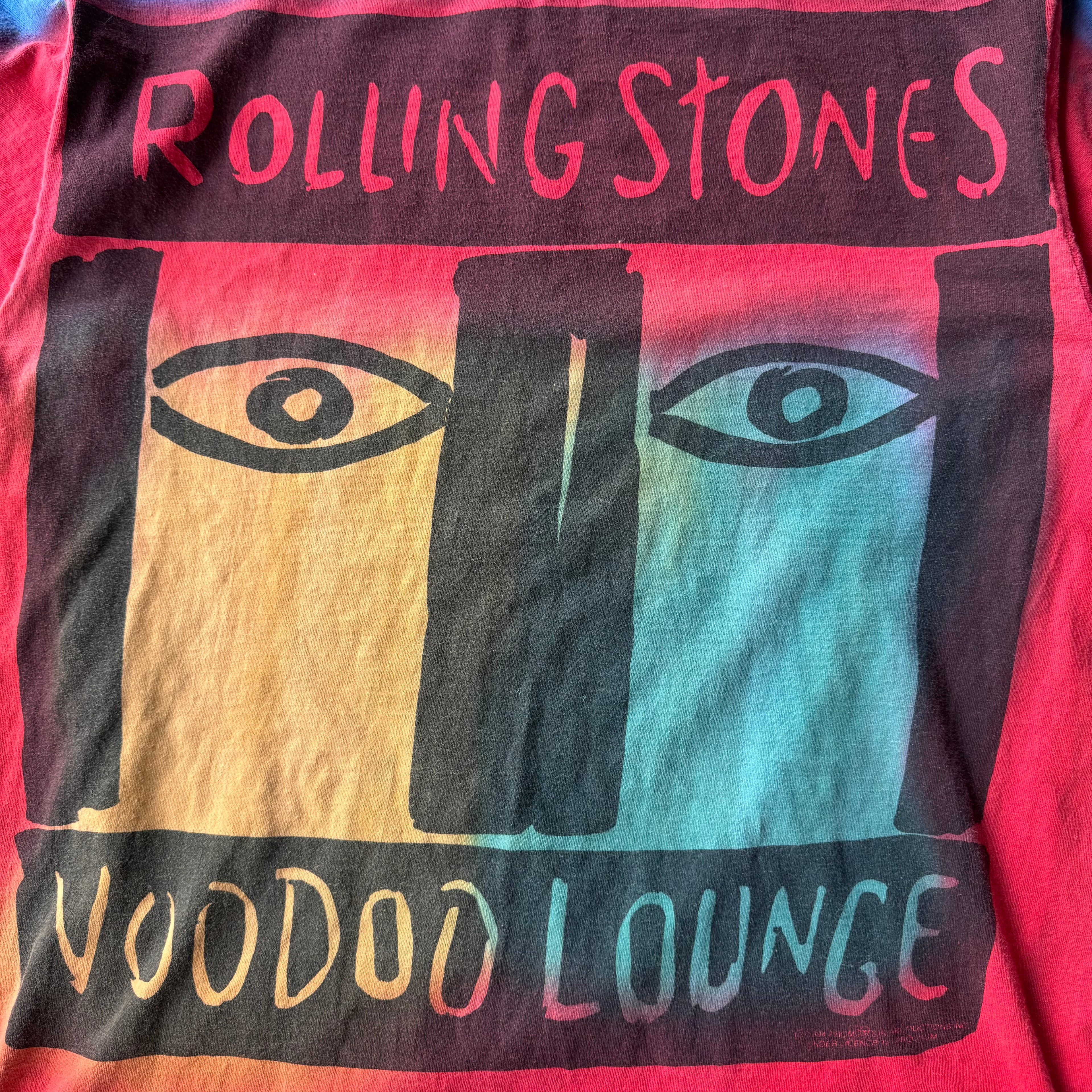 90s ROLLING STONES VOODOO LOUNGE BAND TEE - XL
