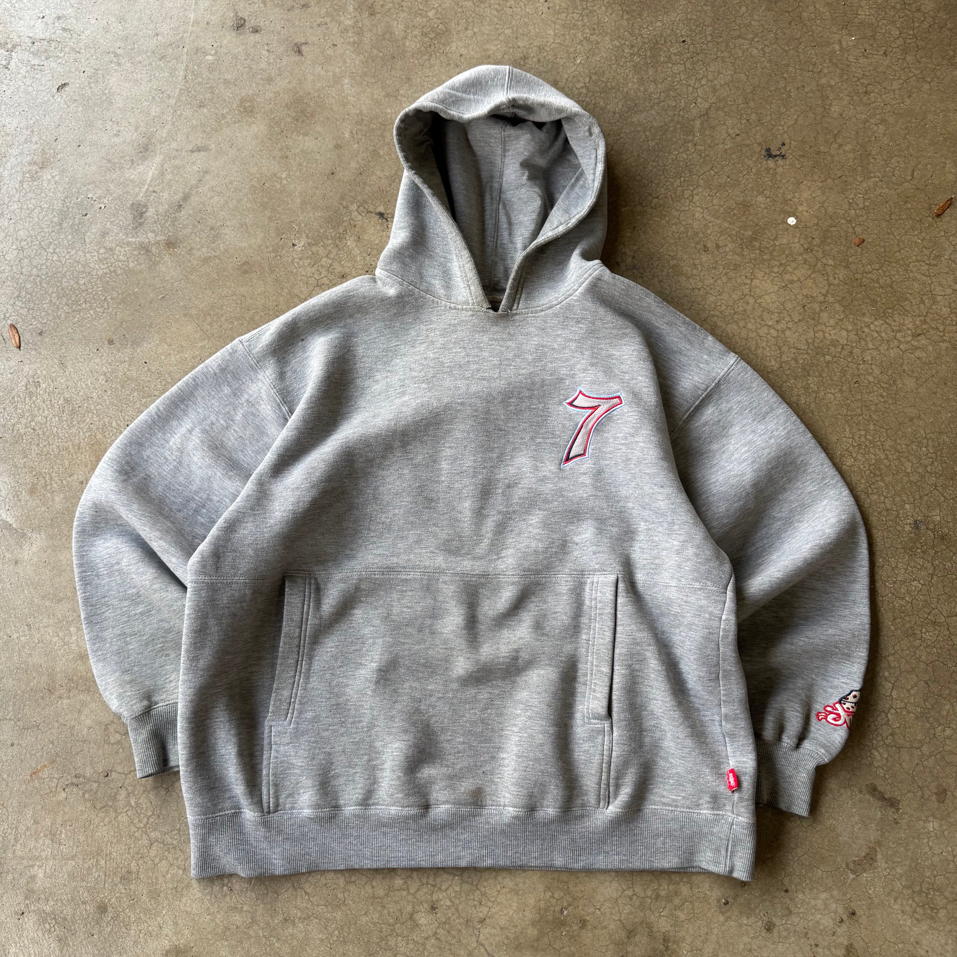00s LIGHT GREY JNCO DICE HOODIE - XL