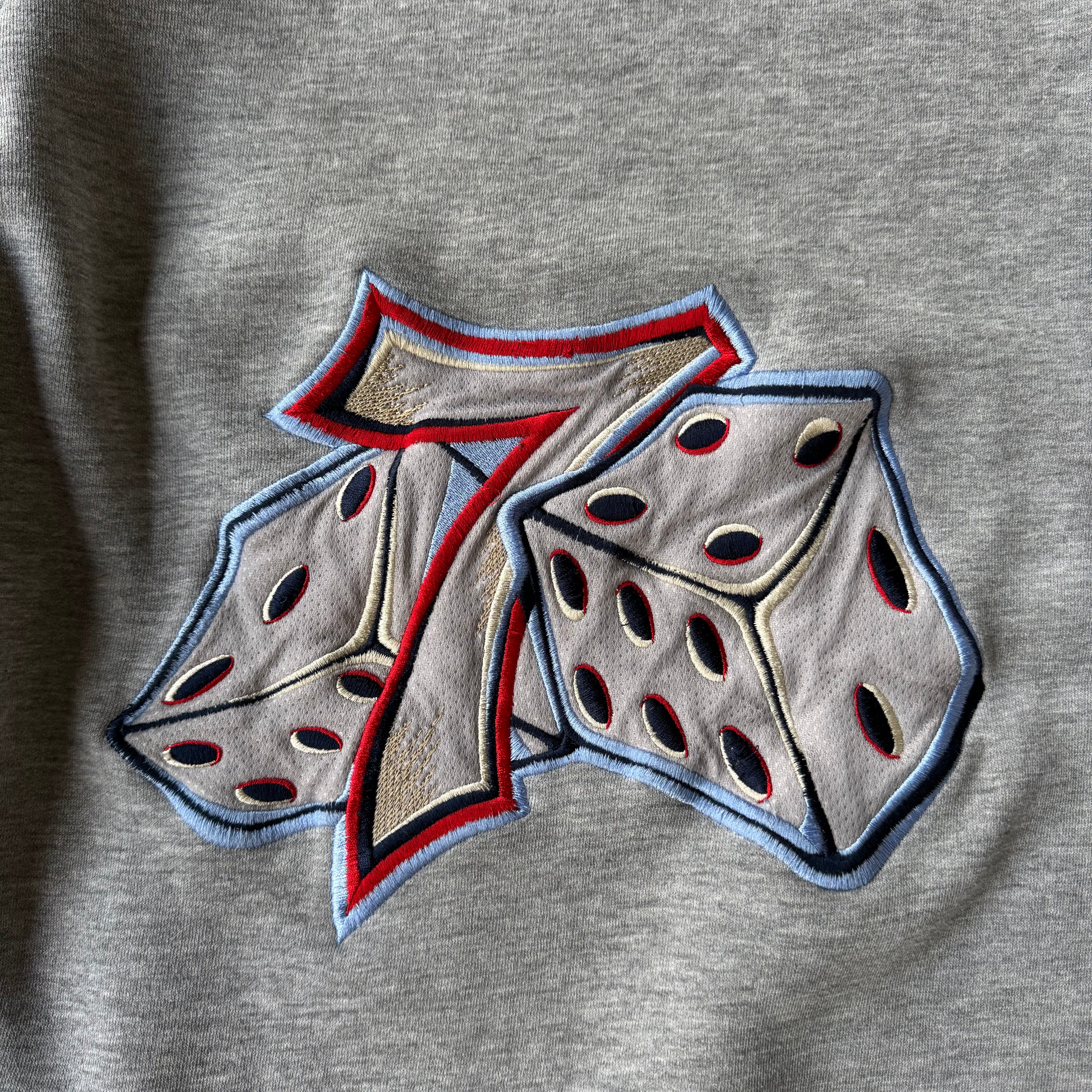 00s LIGHT GREY JNCO DICE HOODIE - XL