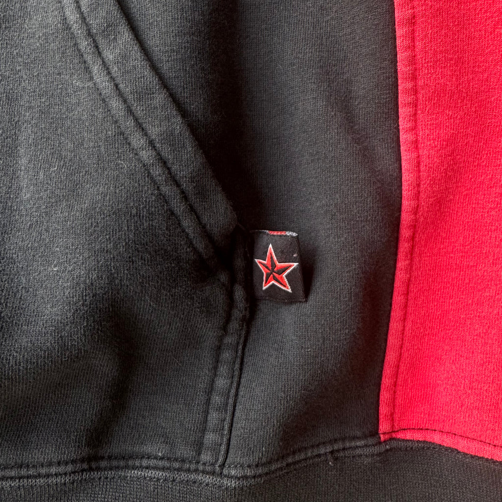 00s FIRE BREATHER TOP HEAVY BIKER HOODIE - L