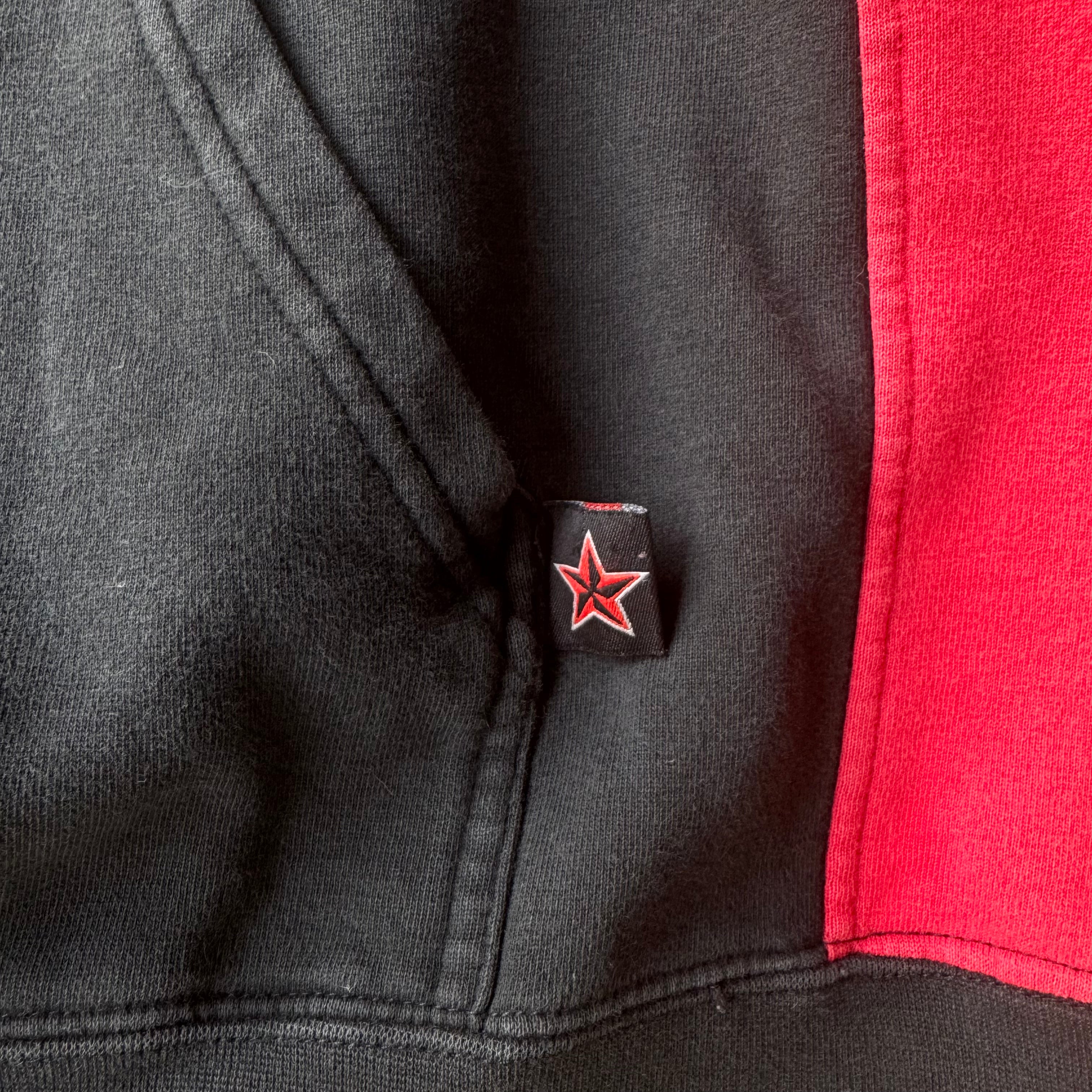 00s FIRE BREATHER TOP HEAVY BIKER HOODIE - L