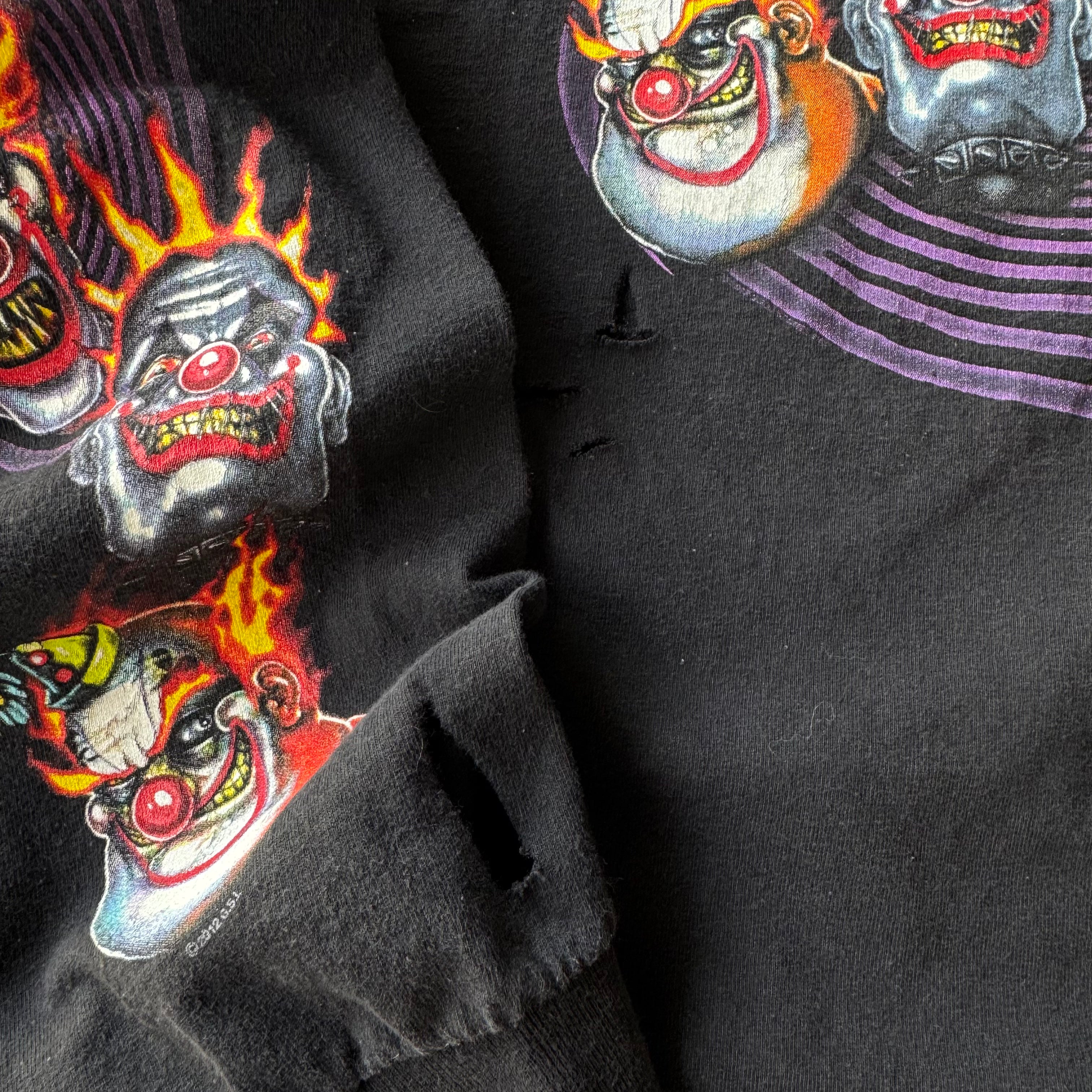 00s FLAME HEAD CLOWN LONG SLEEVE TEE - L