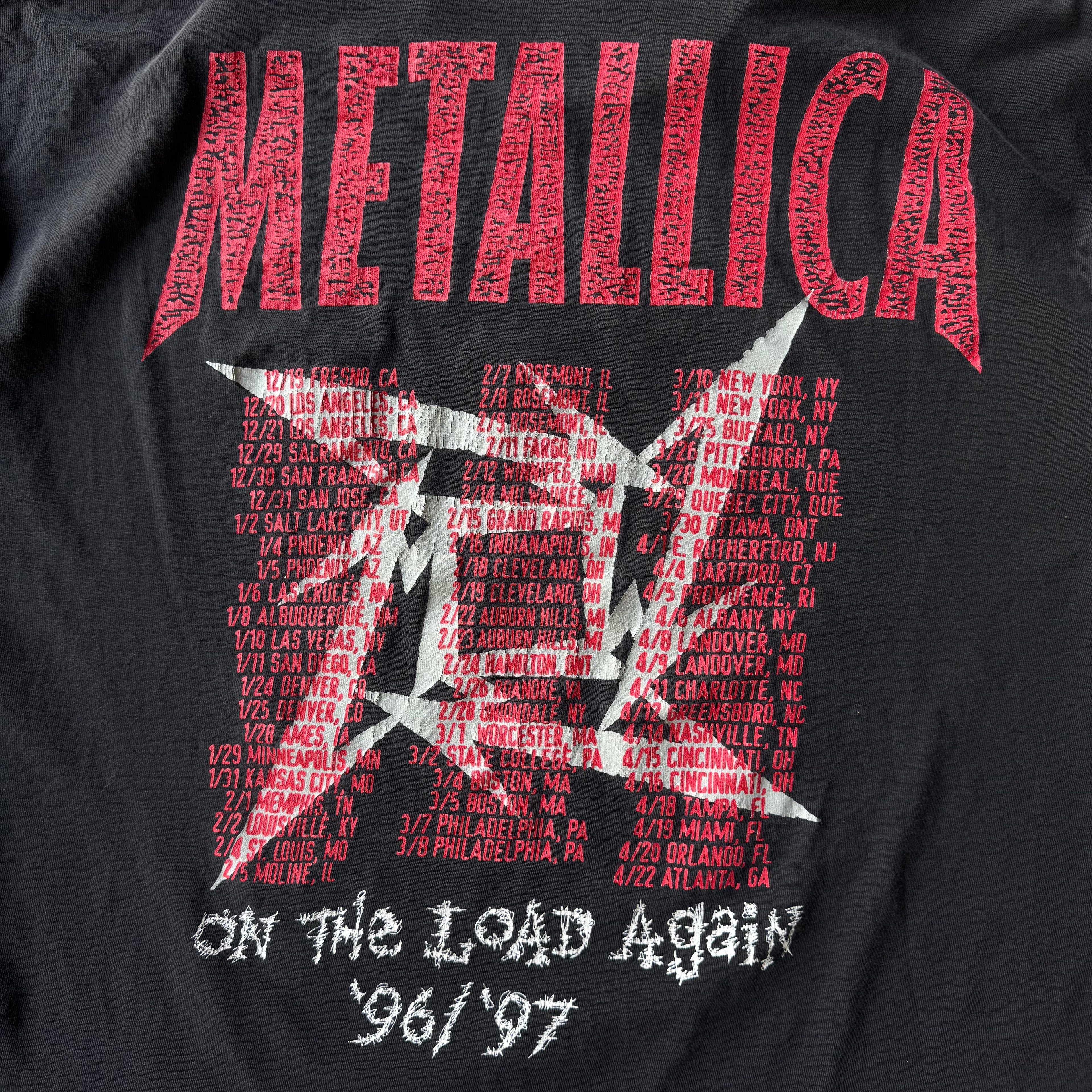90s METALLICA ON THE LOAD AGAIN TEE - XL