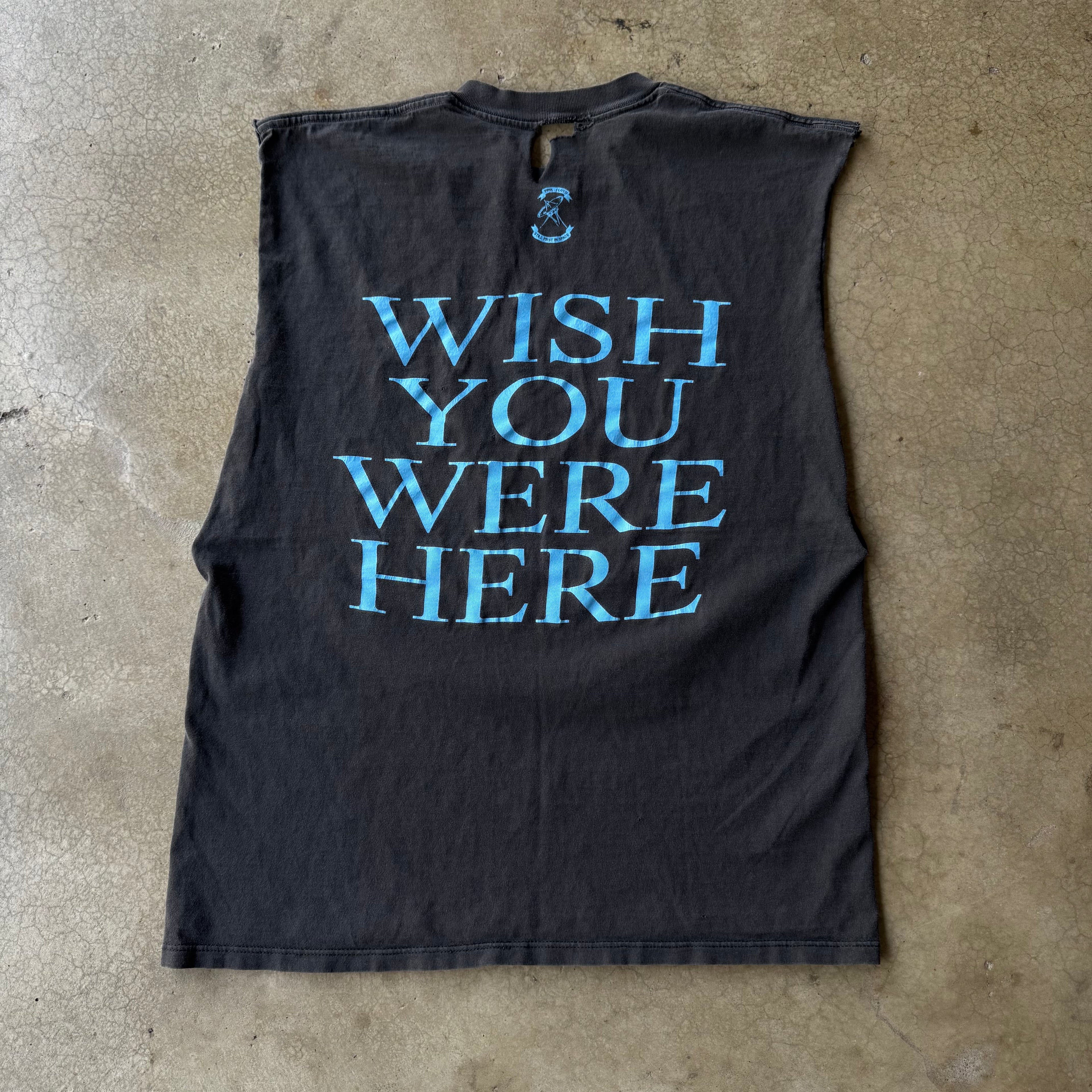 90s PINK FLOYD CUT OFF TEE - L
