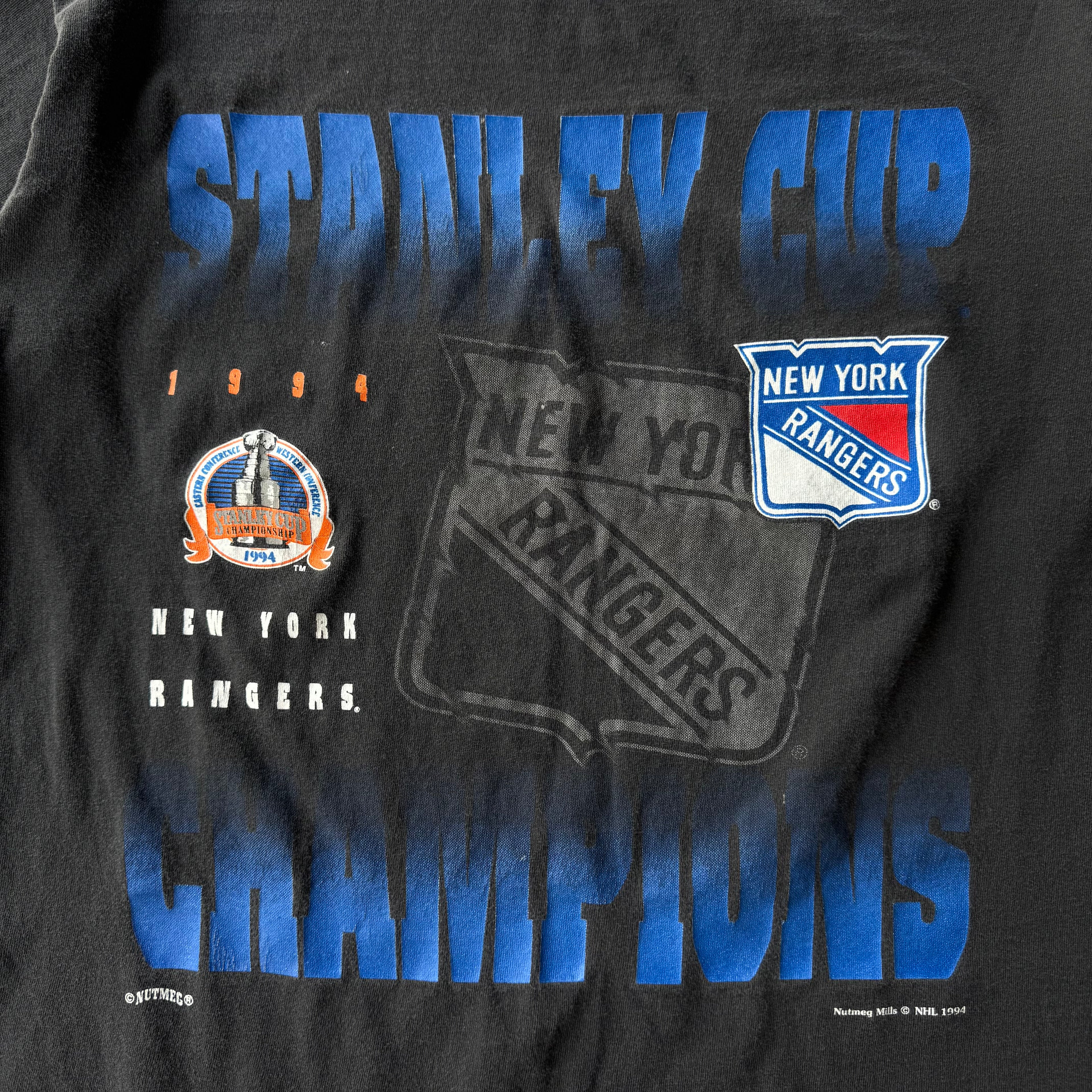 90s NEW YORK RANGERS STANLEY CUP TEE - L