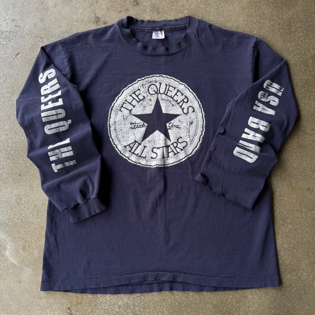 90s THE QUEERS ALL STARS BAND TEE - XL